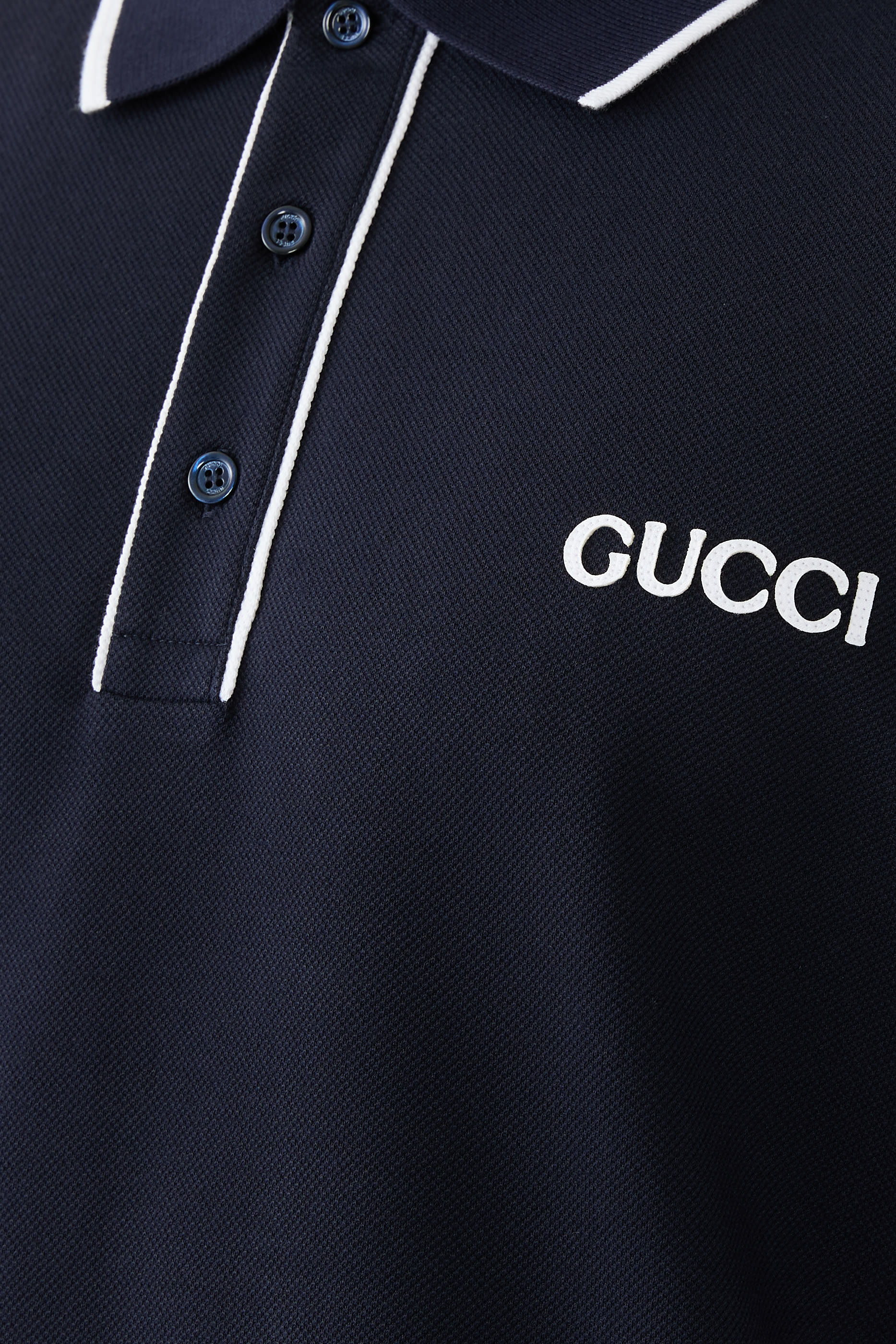 Embroidered Cotton Piquet Polo Shirt