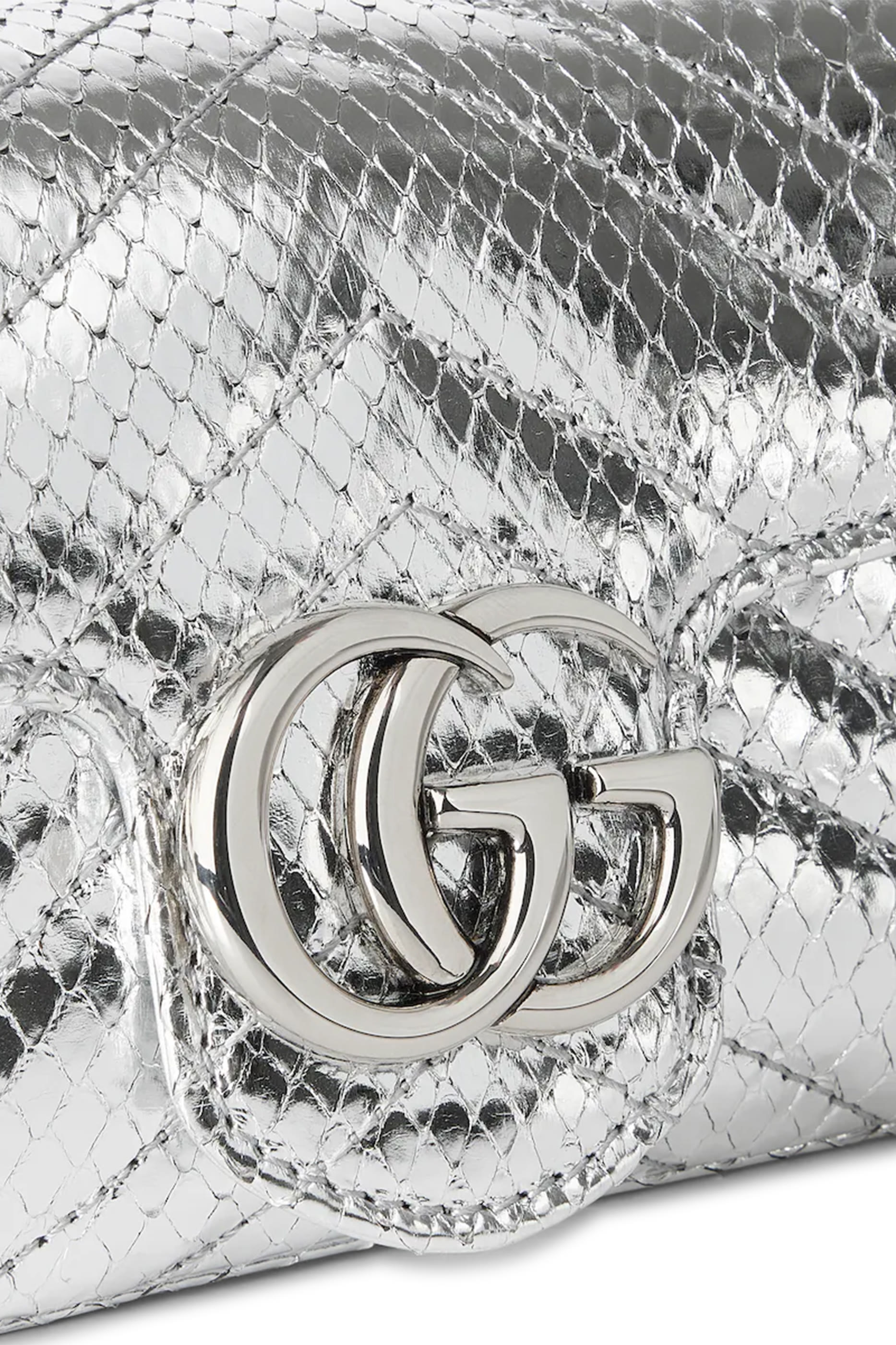 GG Marmont Python Super Mini Bag