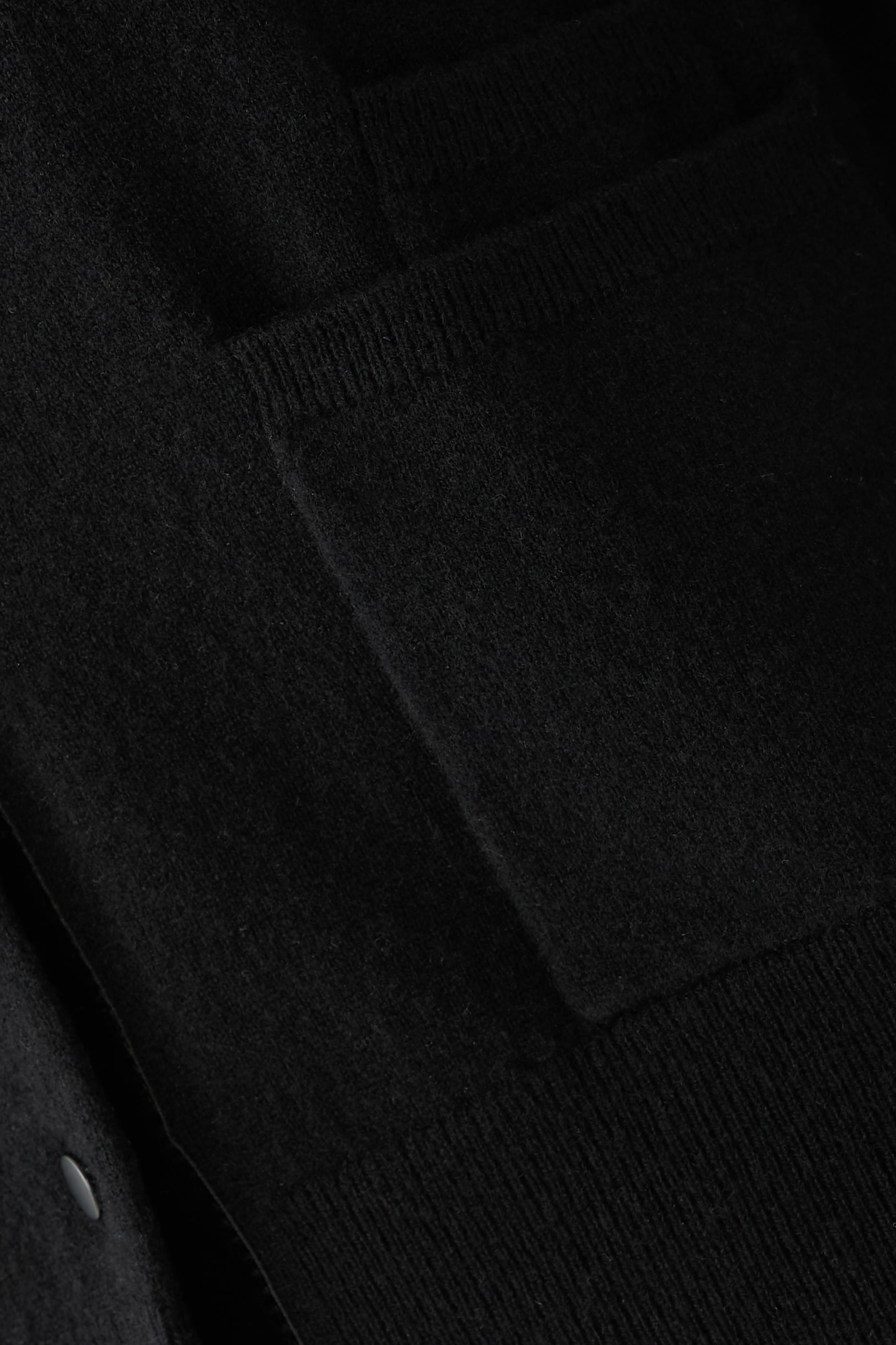 Velvet-Trim Wool-Blend Cardigan