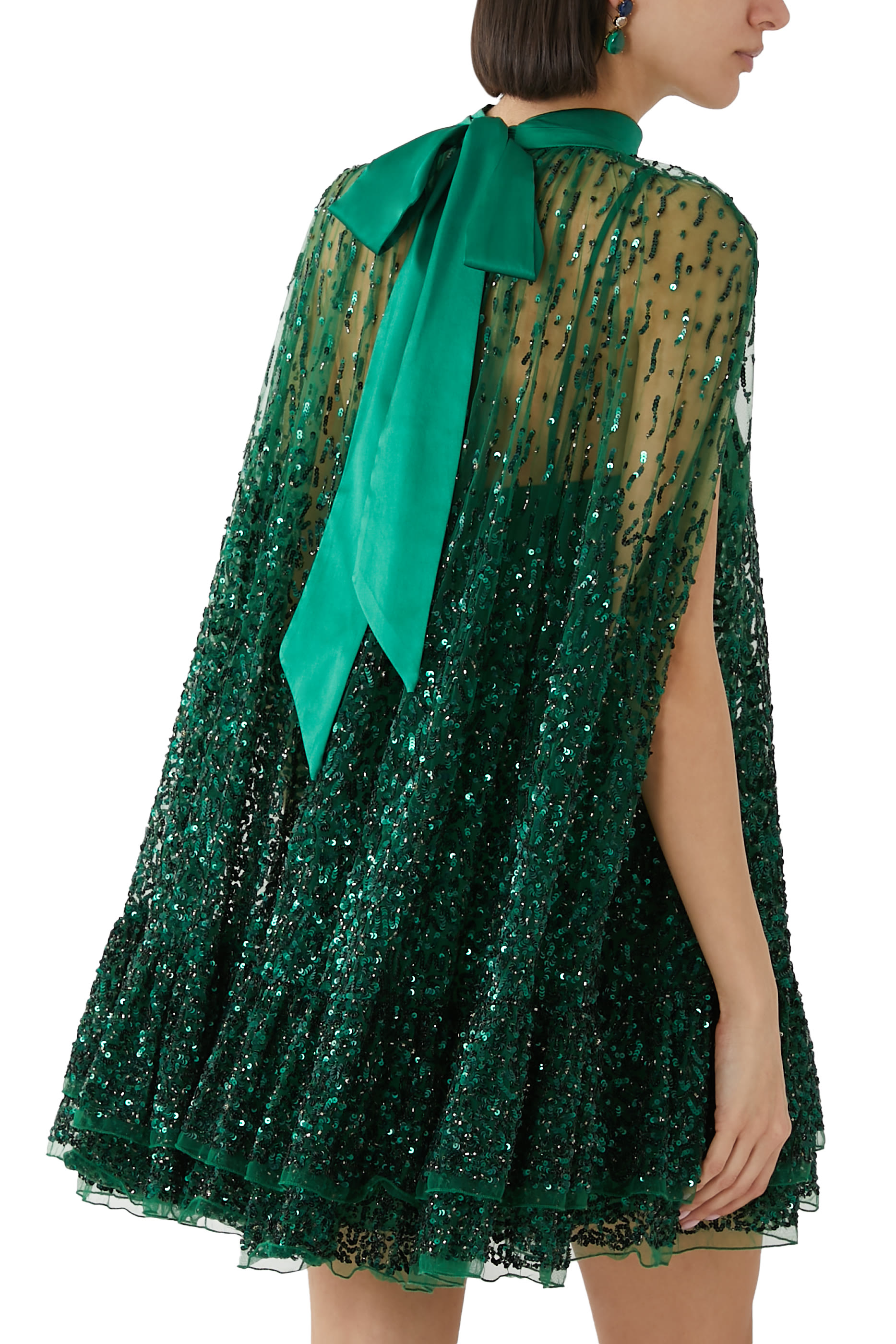 Zenon Cape Mini Dress