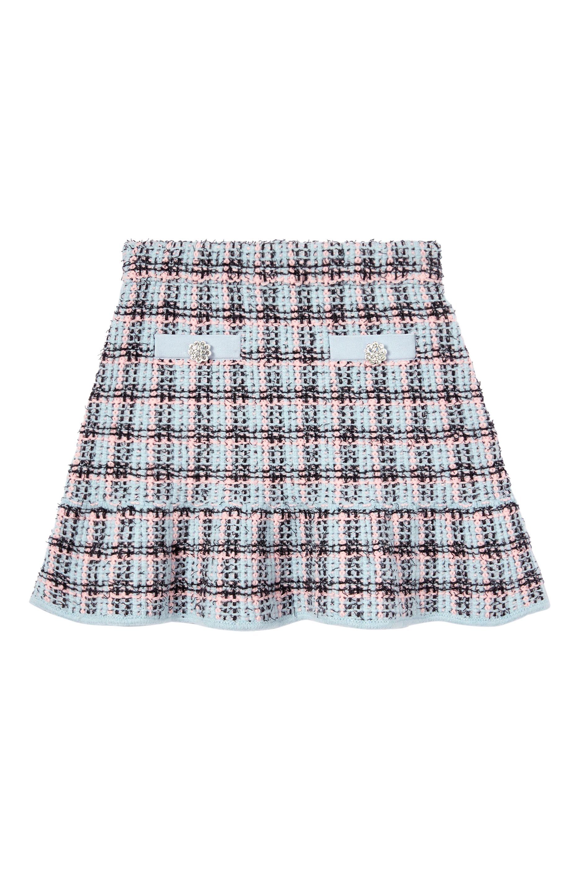 Kids Textured Stripe Knit Skirt