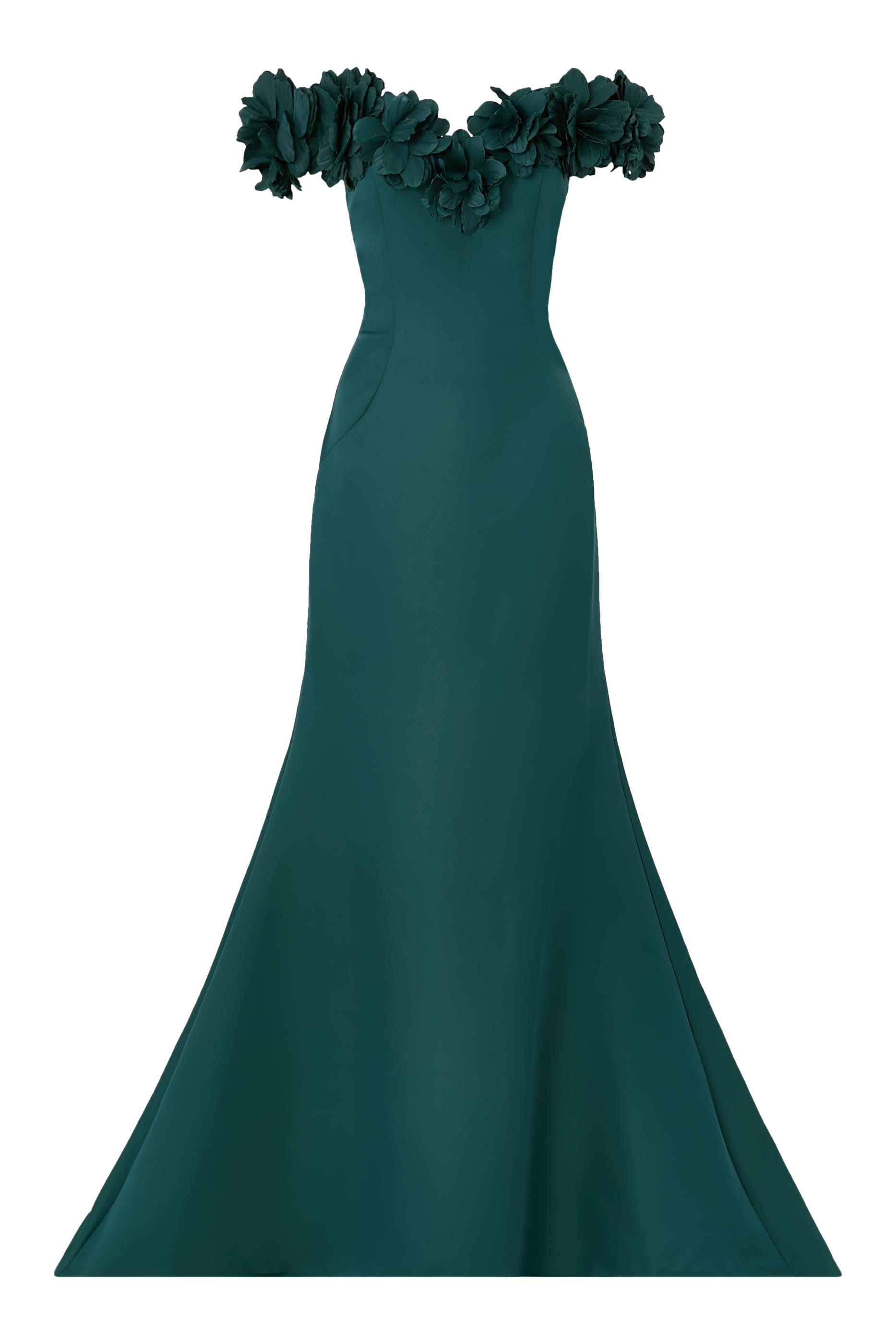 Off-Shoulder Embellished Mermaid Dress