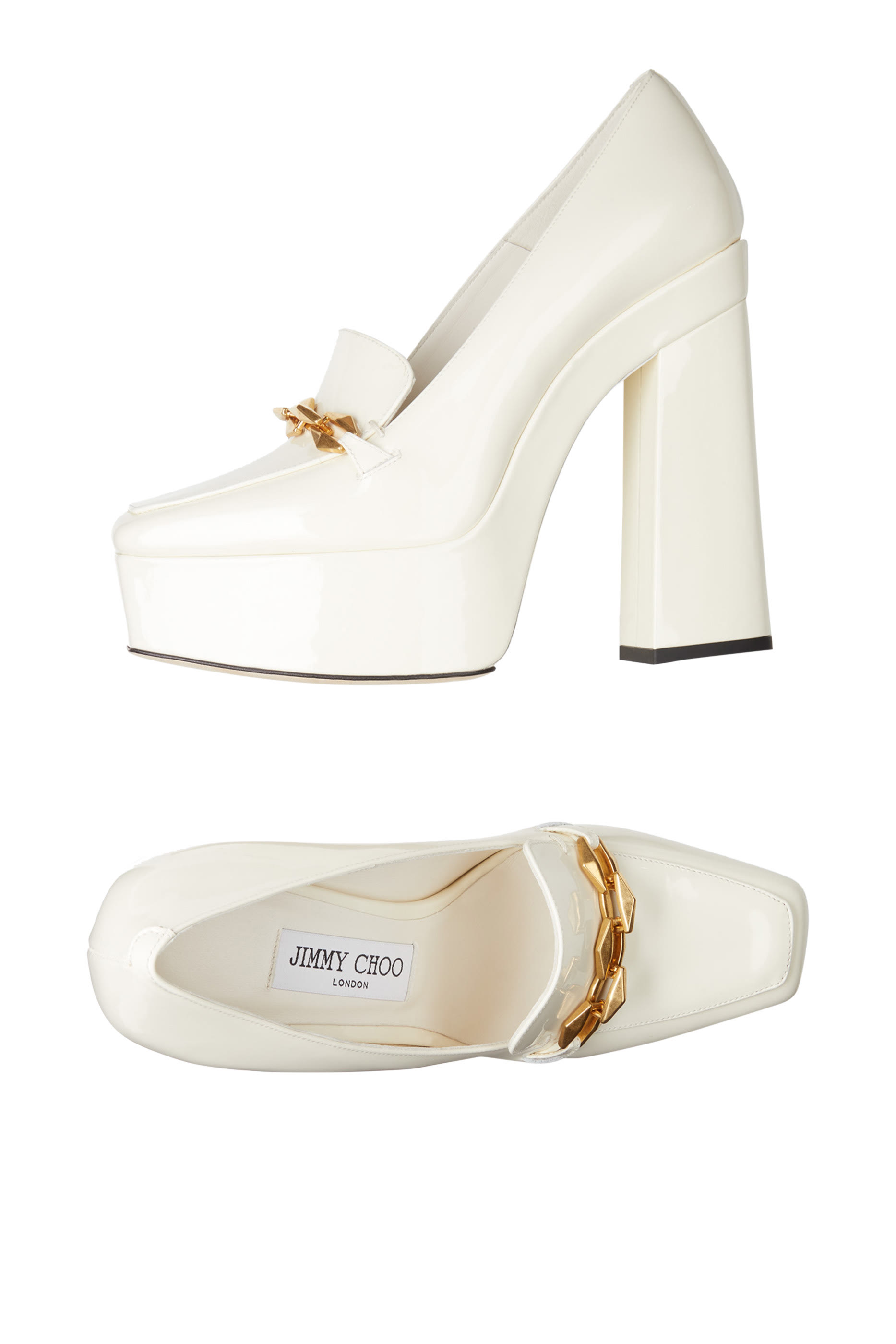 Diamond Tilda 140 Leather Platform Pumps