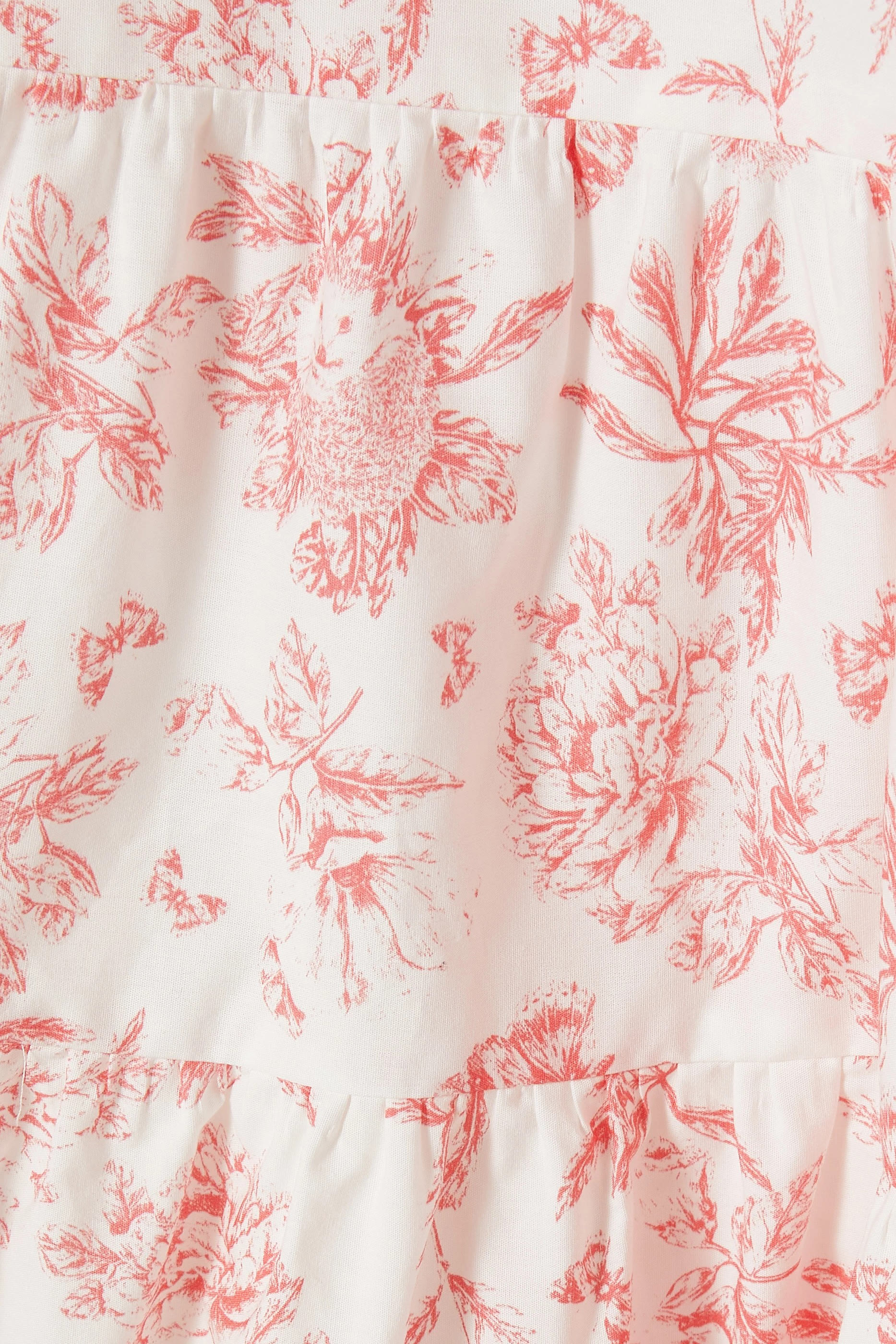 Kids Ruffle Floral Cotton Dress