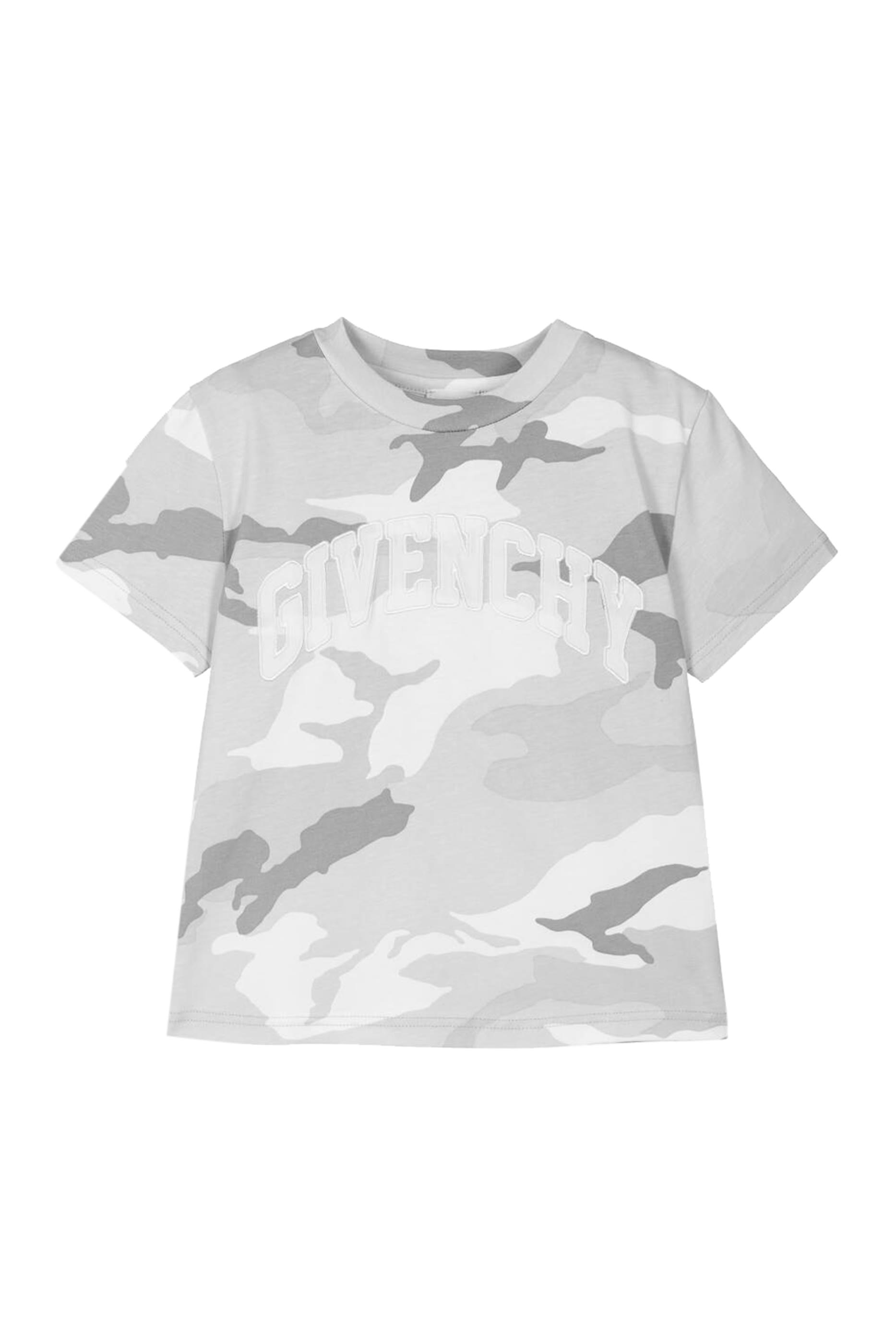 Kids Camo Print Logo T-Shirt
