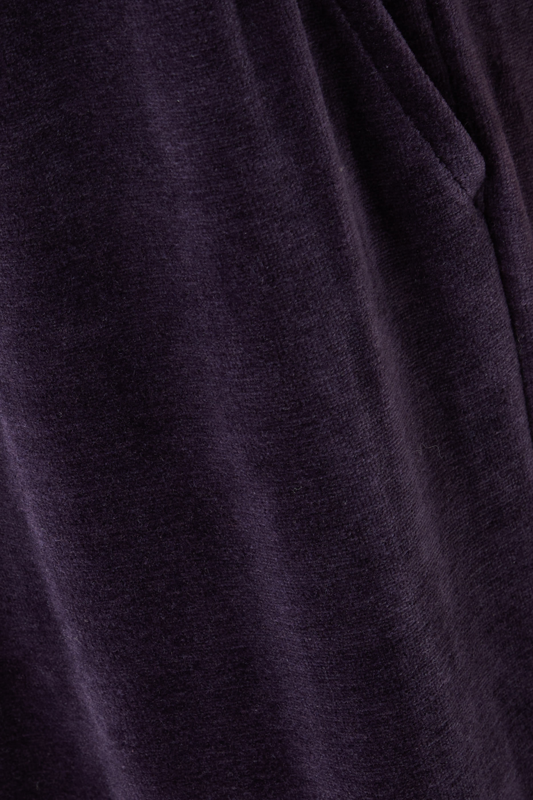 Cozy Velour Knit Wide-Leg Pants