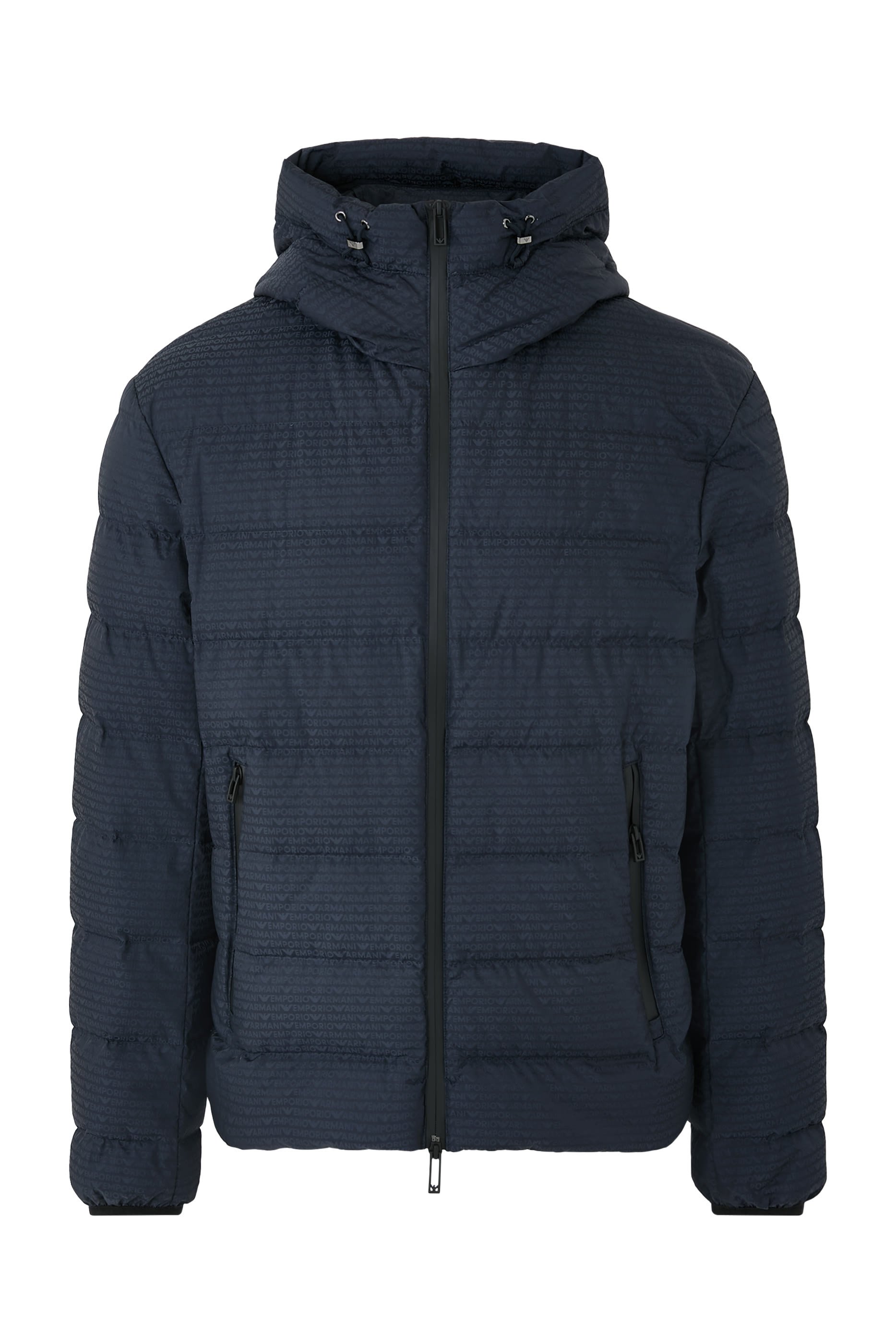 Hooded Quilted Nylon Down Jacket