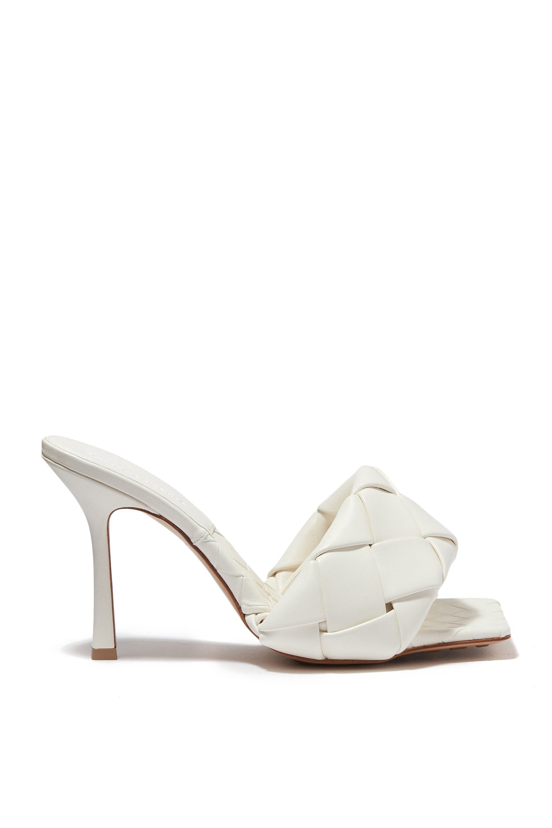 Lido Intrecciato 90 Leather Mules