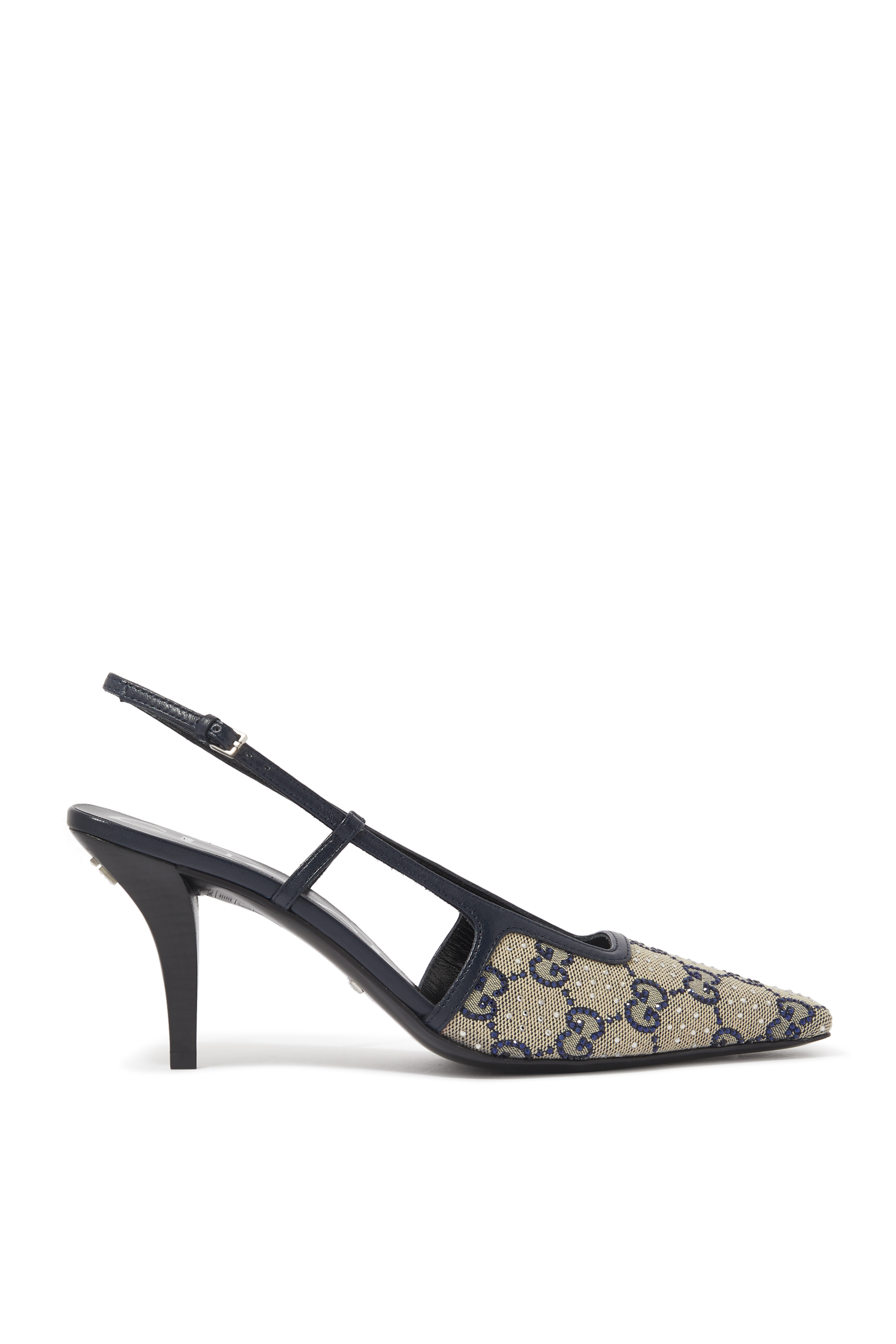 GG Slingback Mid-Heel Pump