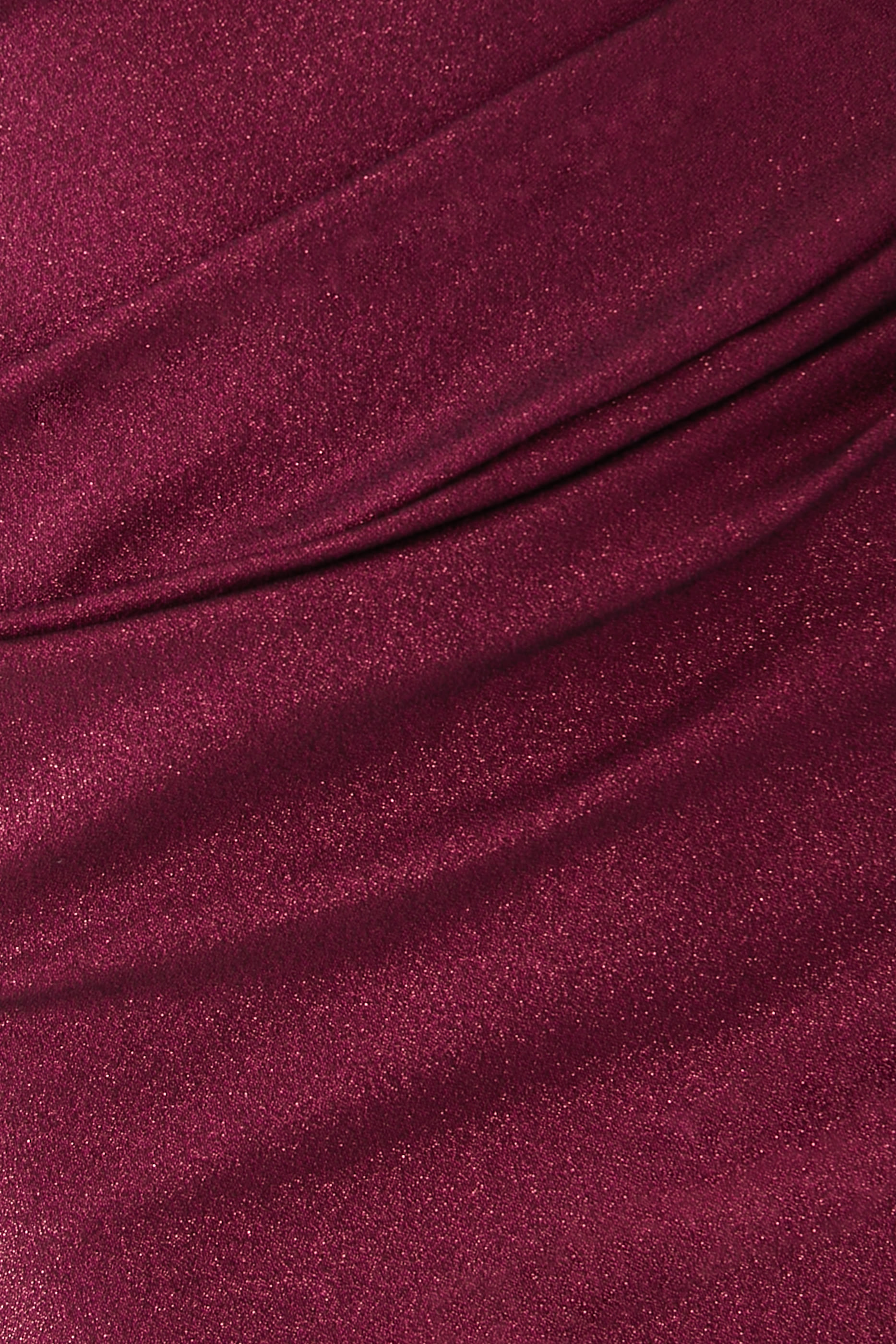 Stretch Metallic Taffeta Off-The-Shoulder Gown