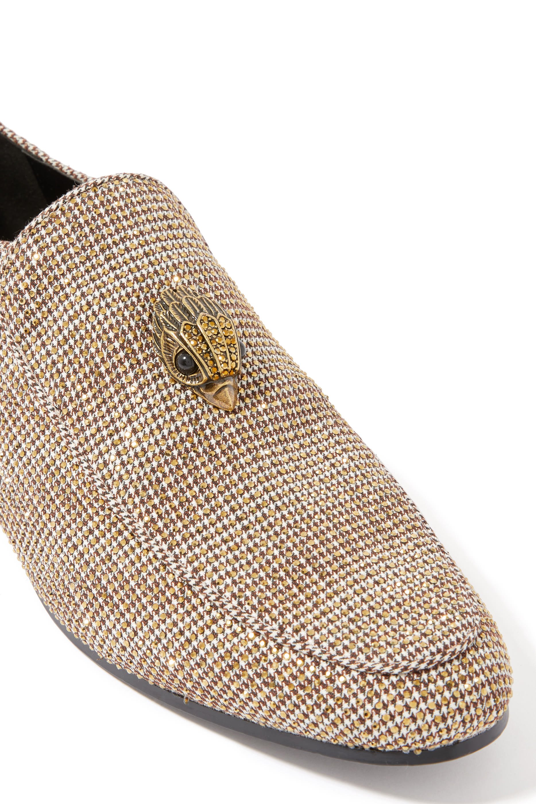 Hugh Eagle Herringbone Loafers