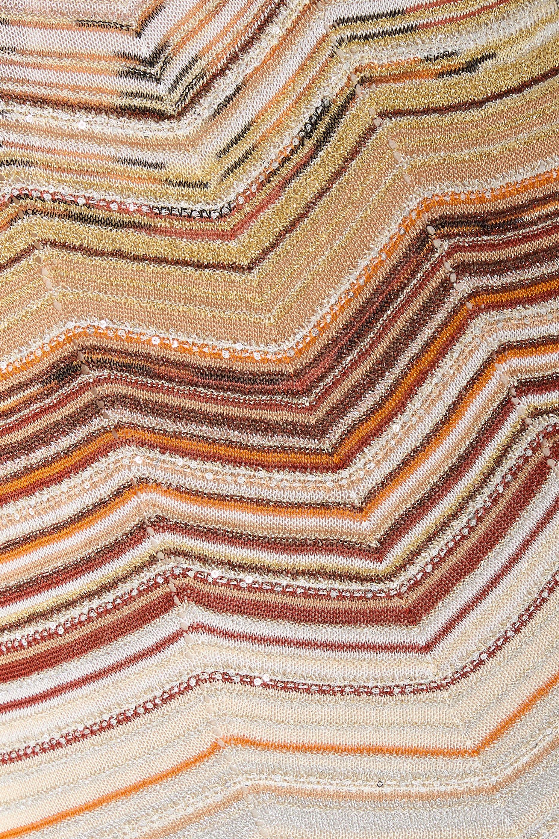 Zigzag-Pattern Mini Dress