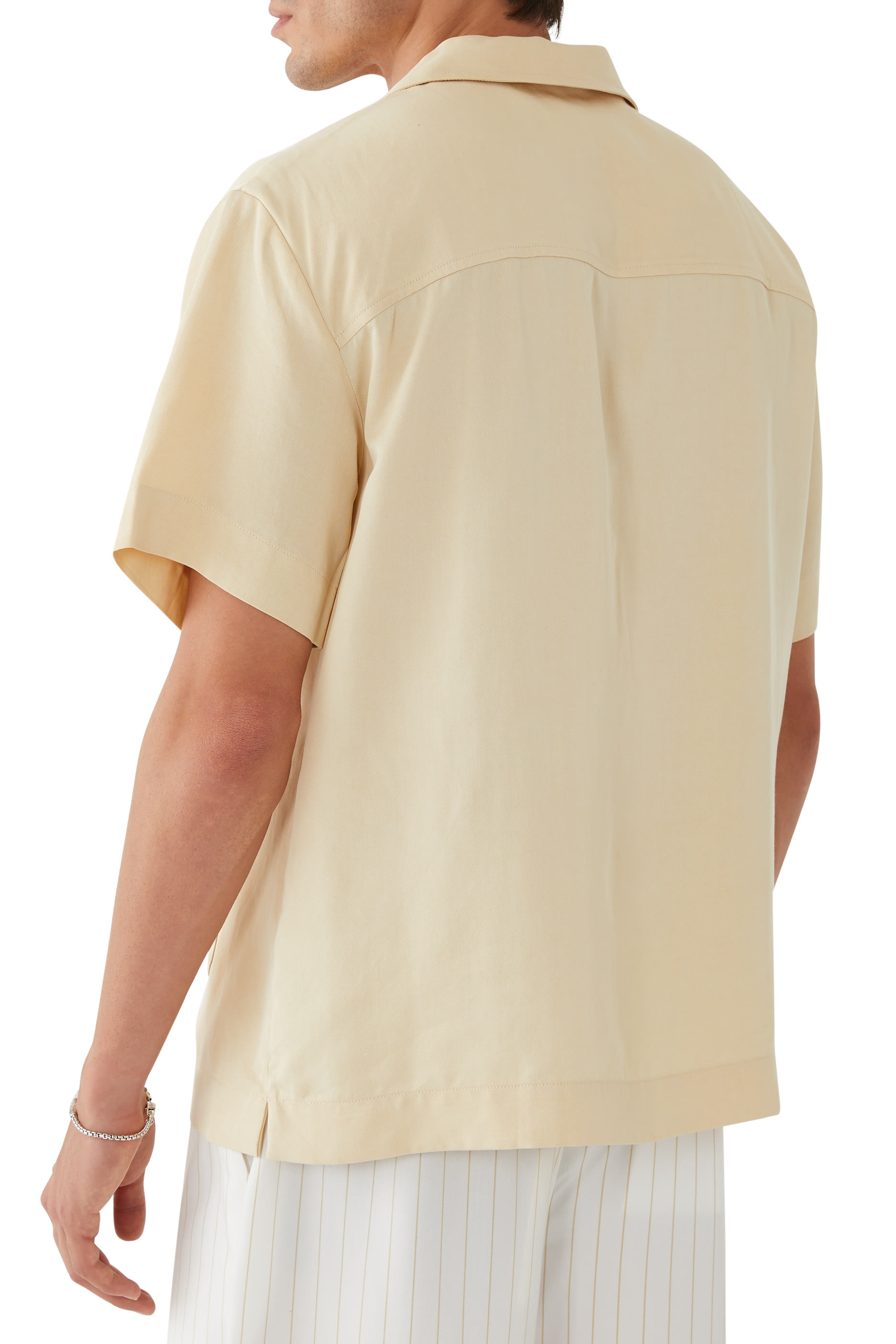  Floral Print Embroidery Shirt