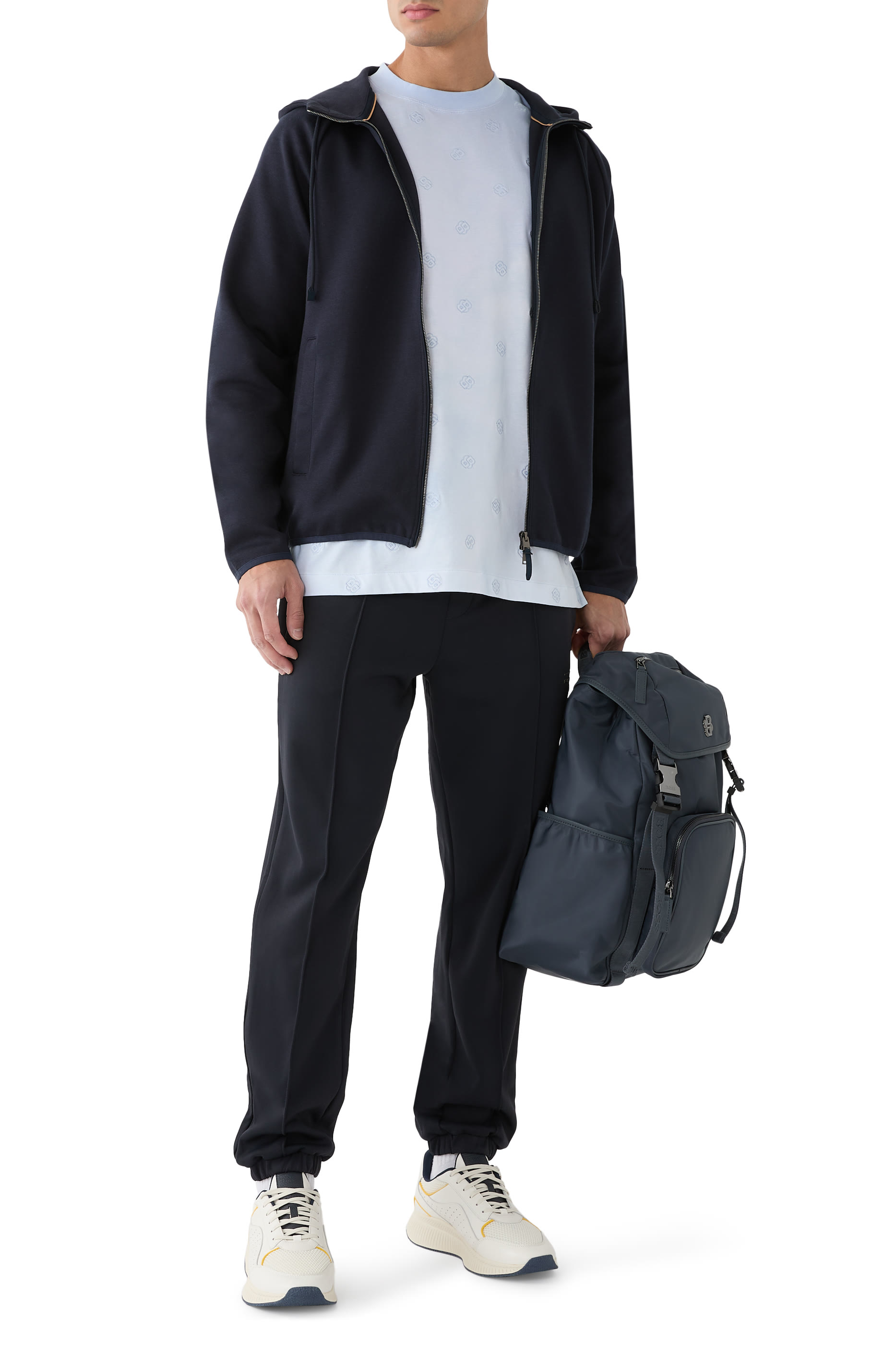 Double B Monograms Cloud-Artwork T-Shirt