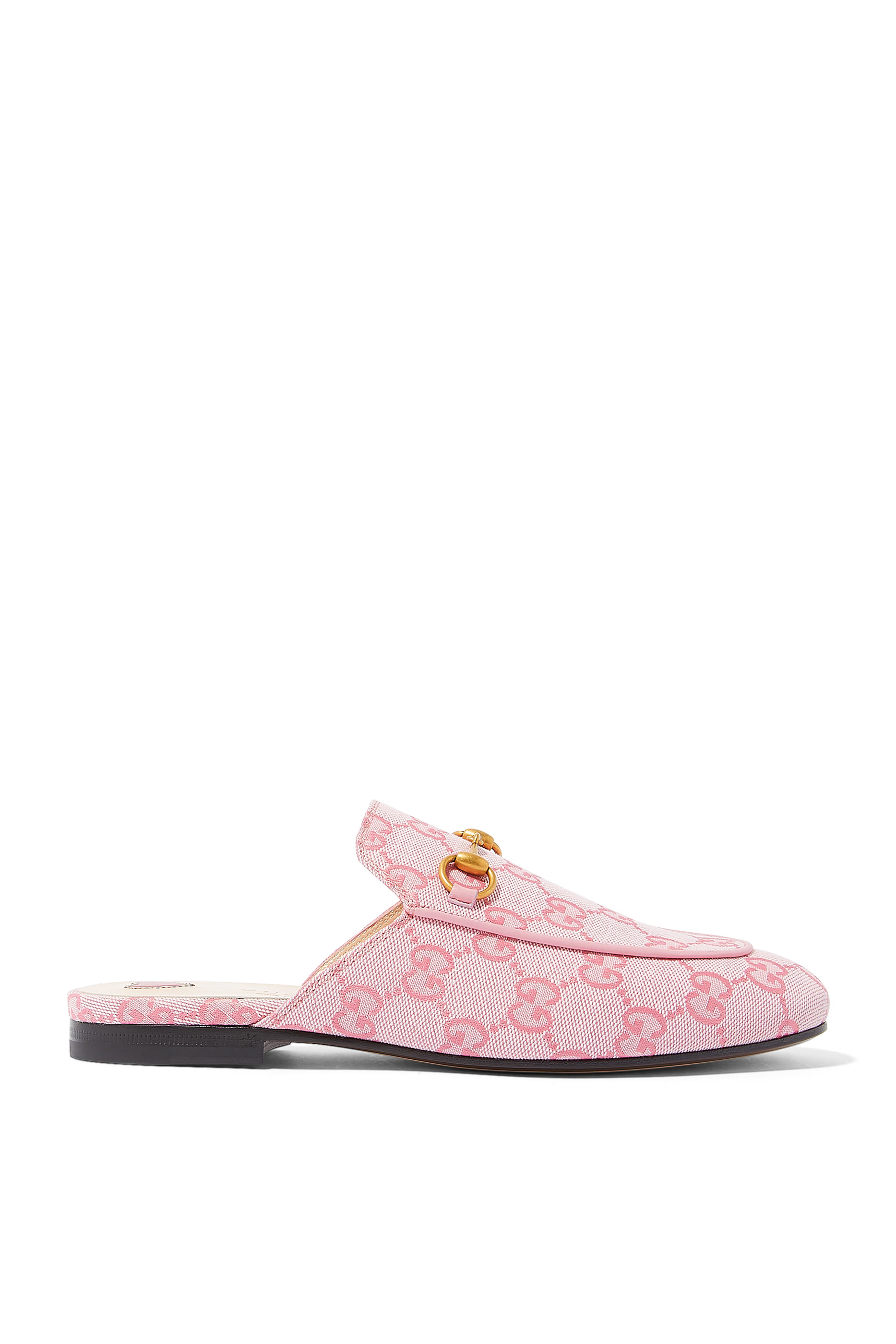 GG Canvas Princetown Mules