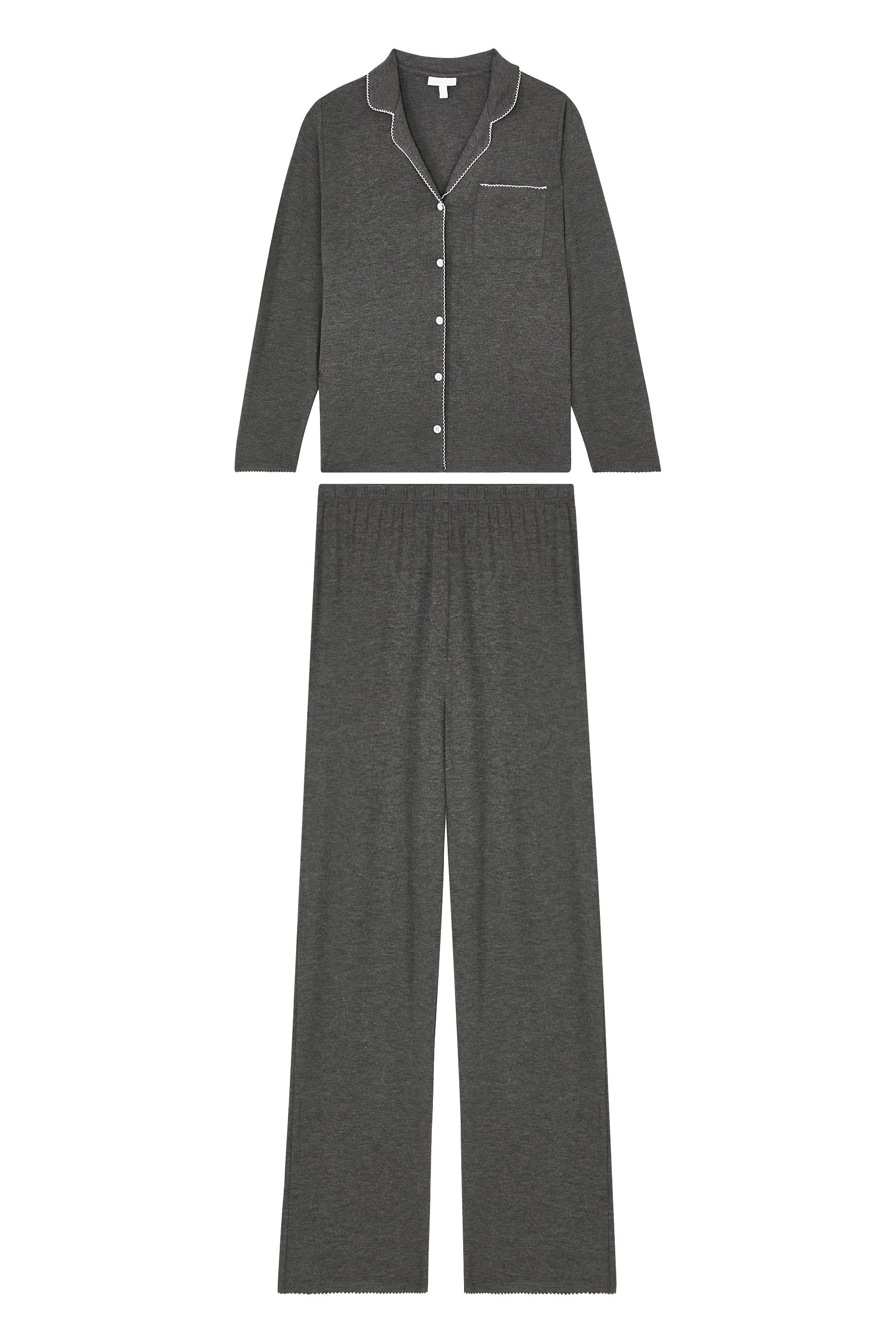 Jersey Stitch Edge Classic Pyjama Set