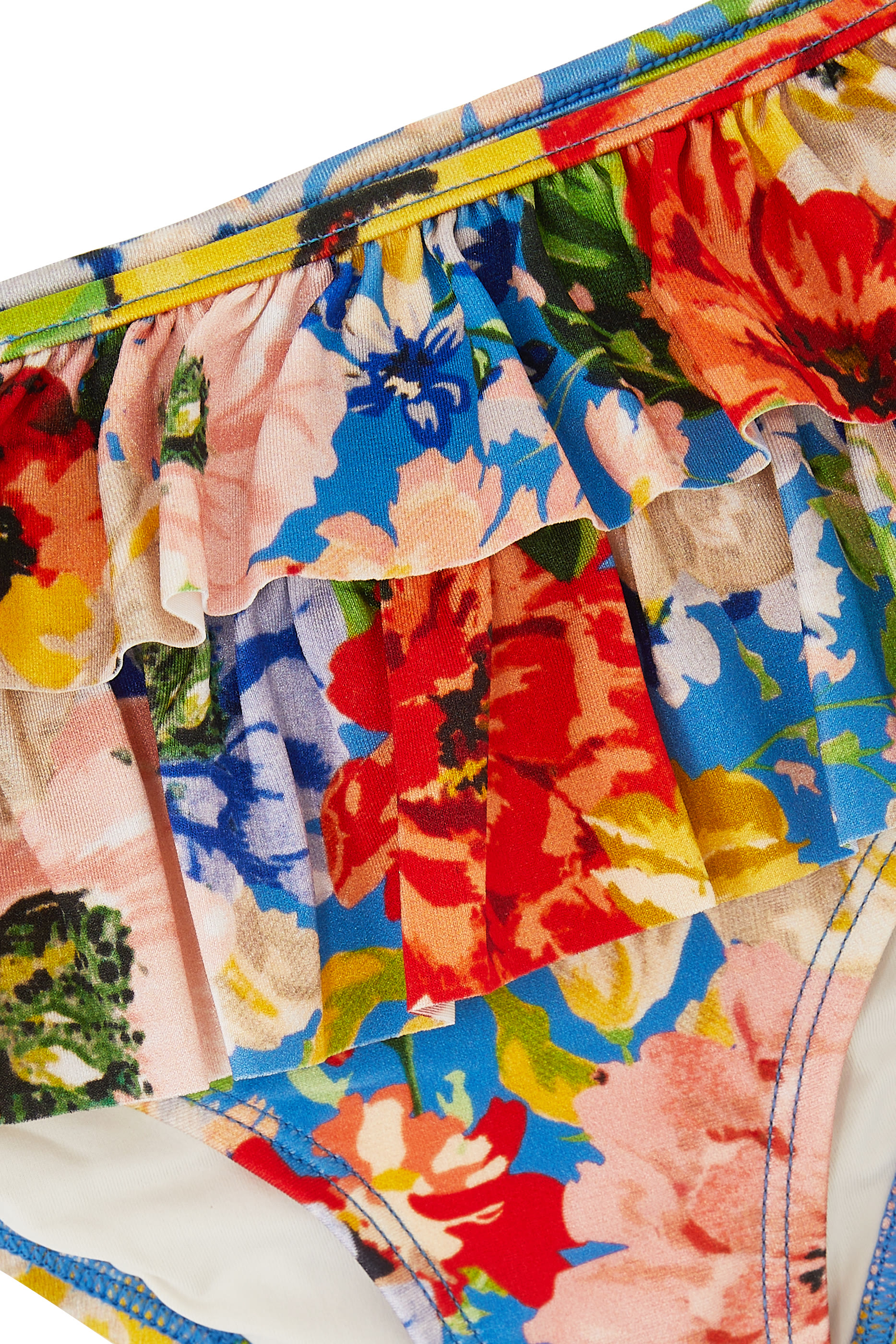 Kids Alight Shirred Floral Bikini