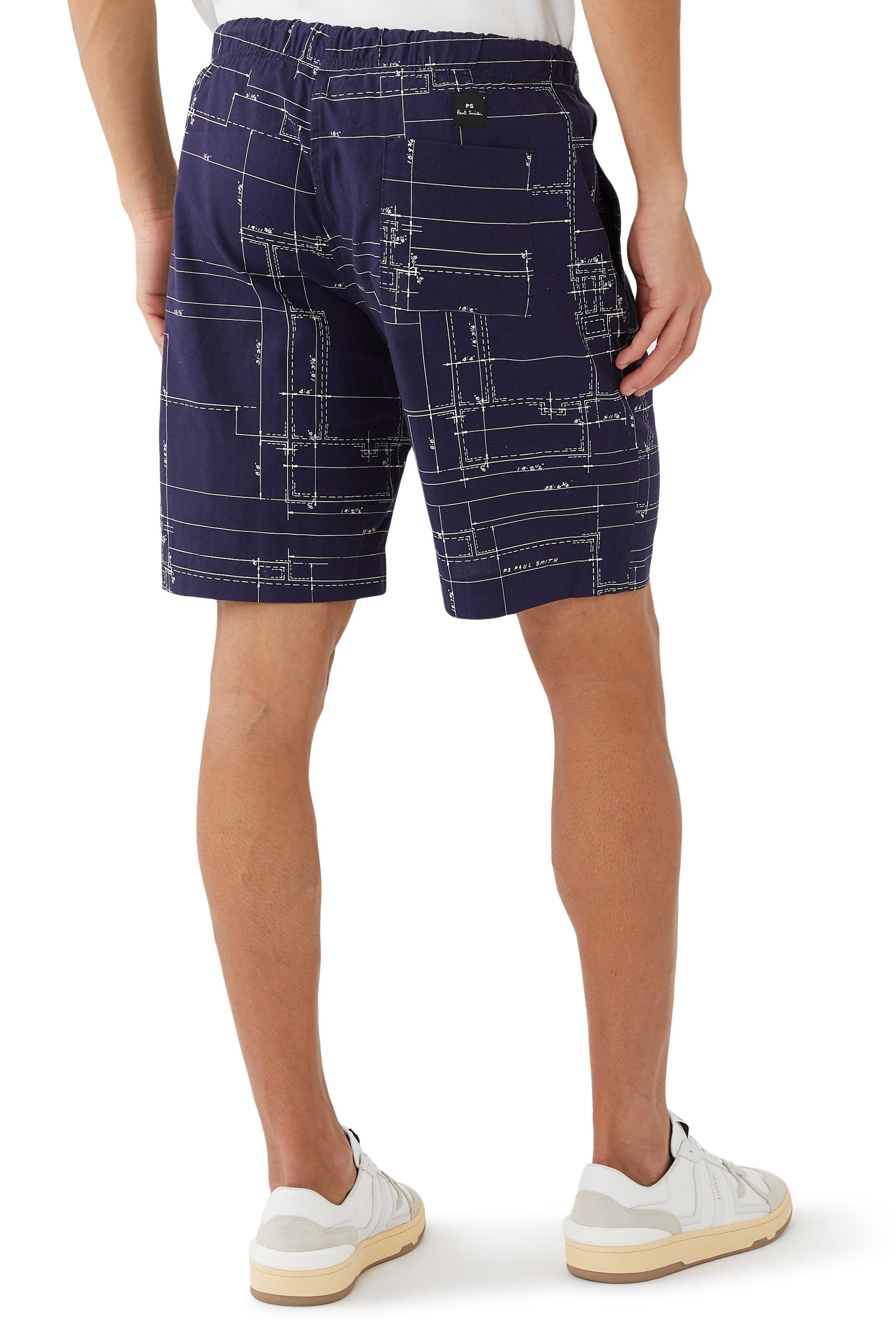 Printed Cotton Shorts