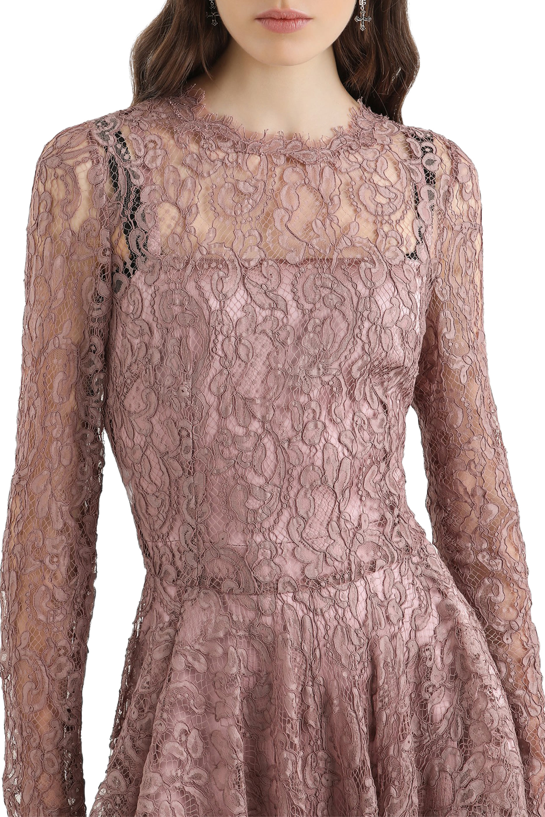 Lam&eacute; Chantilly Lace Dress