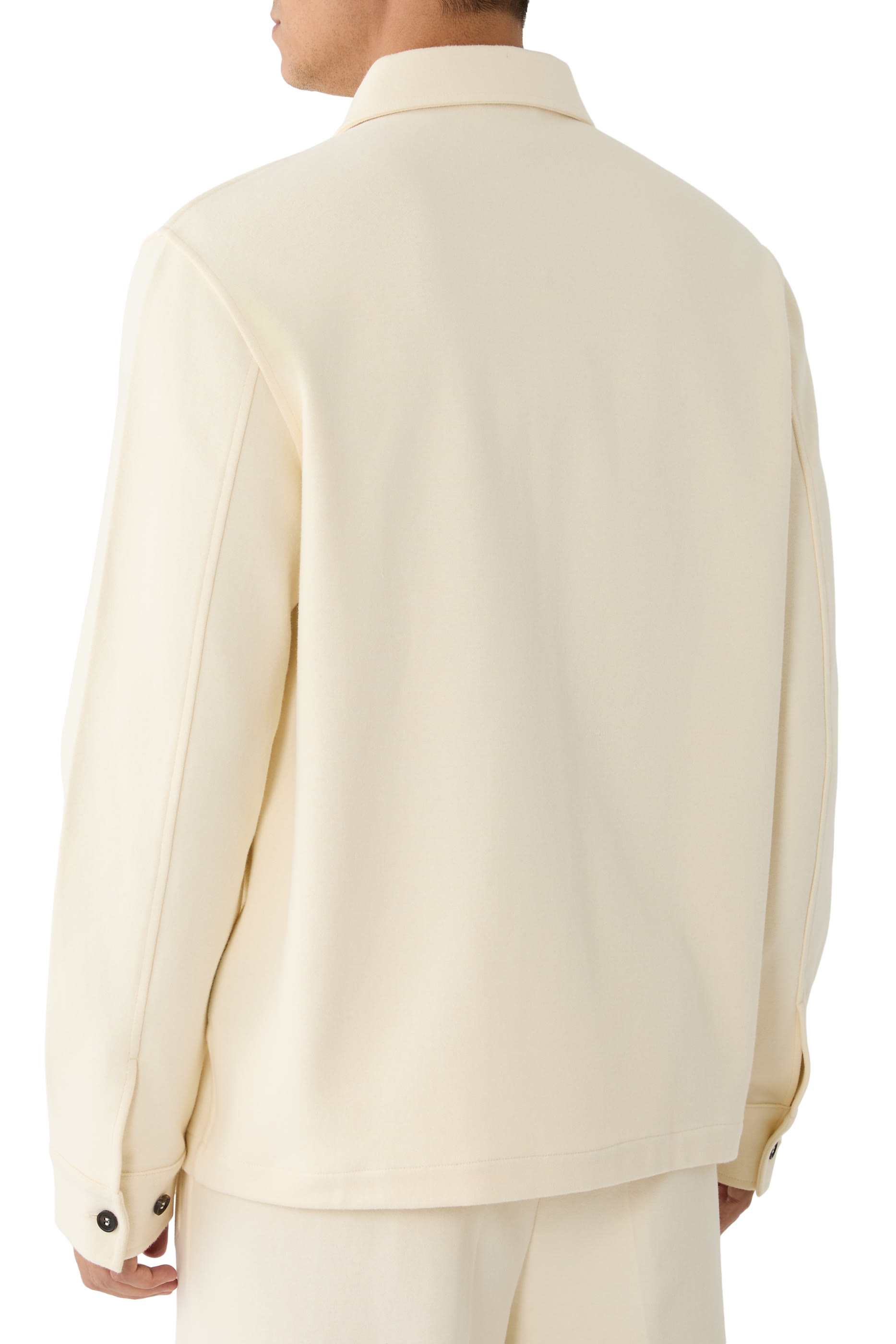 PORTER-K Brushed Knit Shirt Jacket