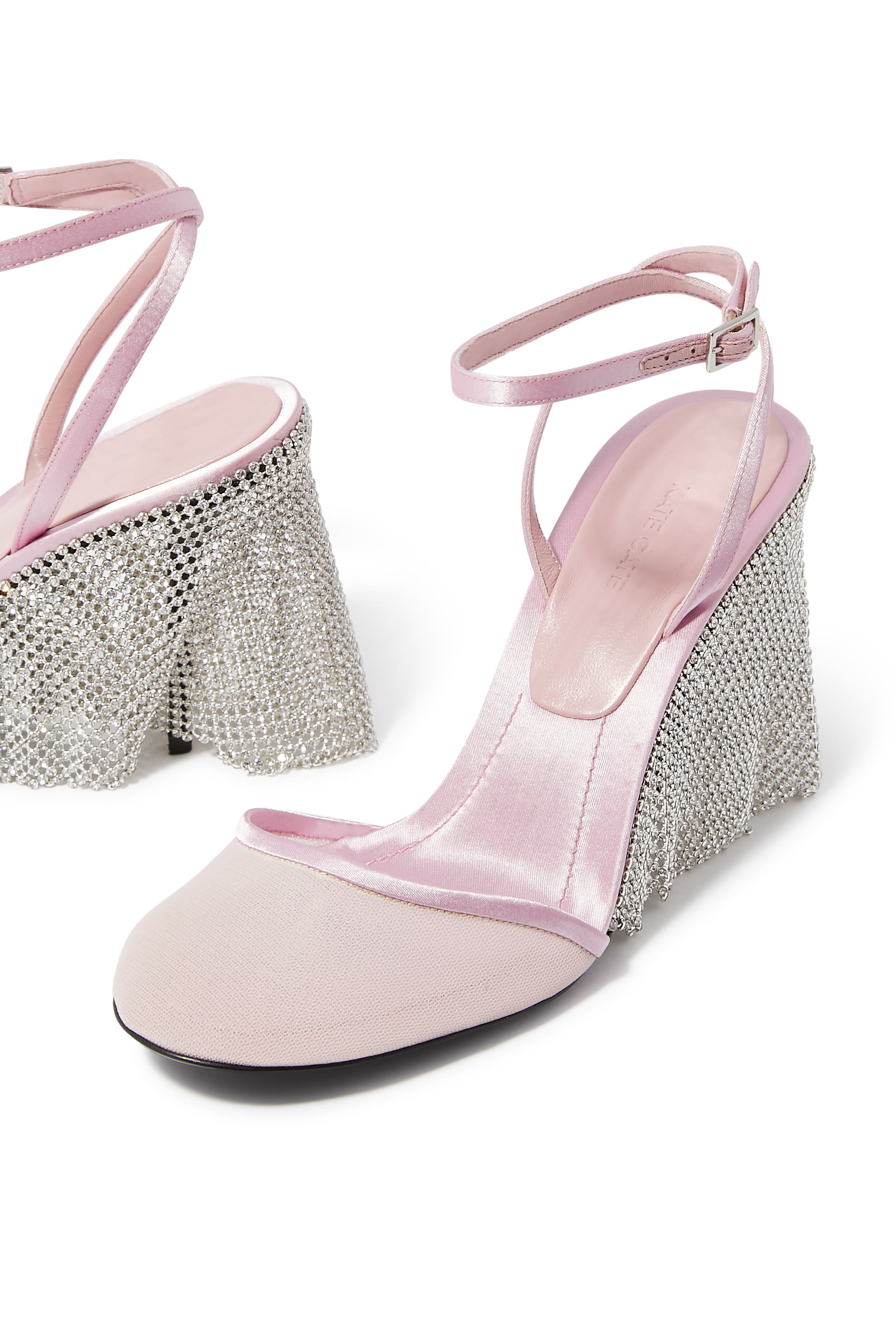 Tulle 90 Slingback Pump with Ankle Strap