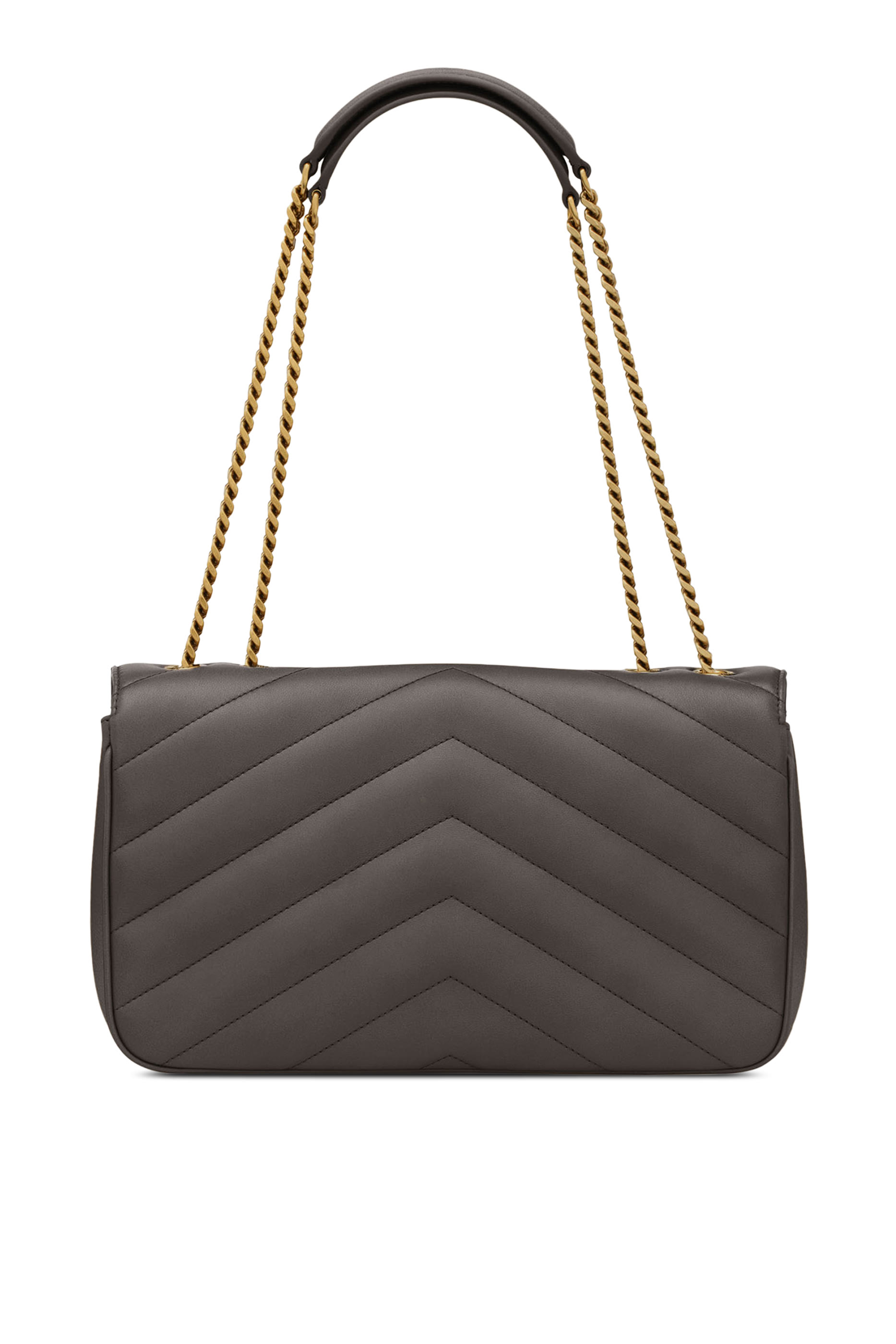 Loulou Medium Chain Bag In Matelass&eacute; Lambskin