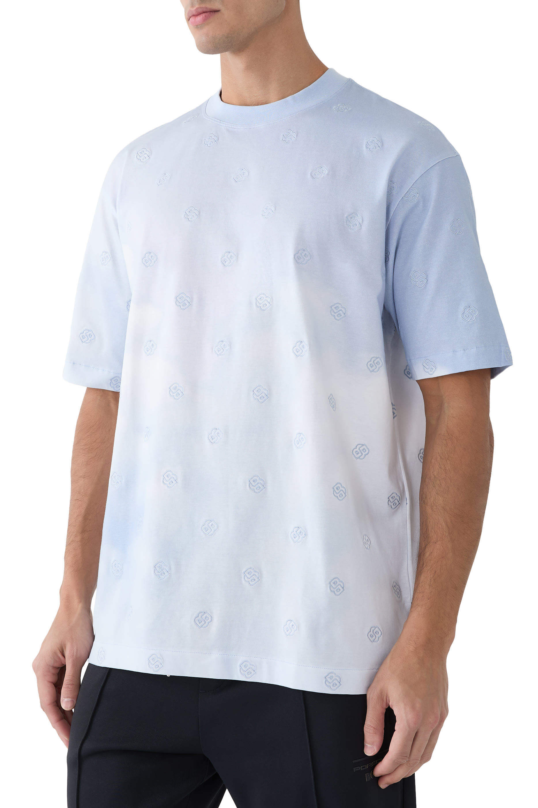 Double B Monograms Cloud-Artwork T-Shirt