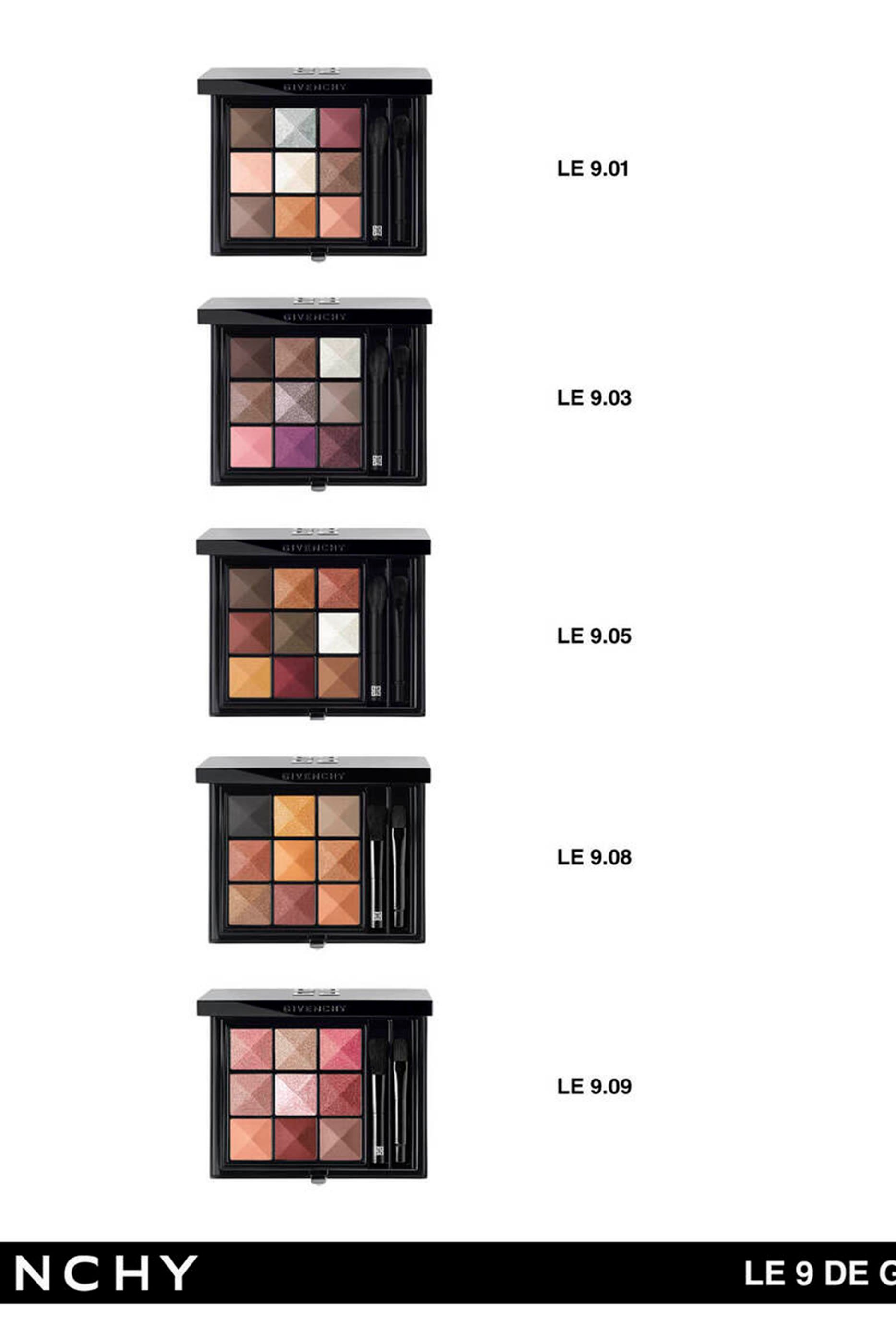 Le 9 De Givenchy, High-Pigmentation & Multi-Finish Eyeshadow Palette