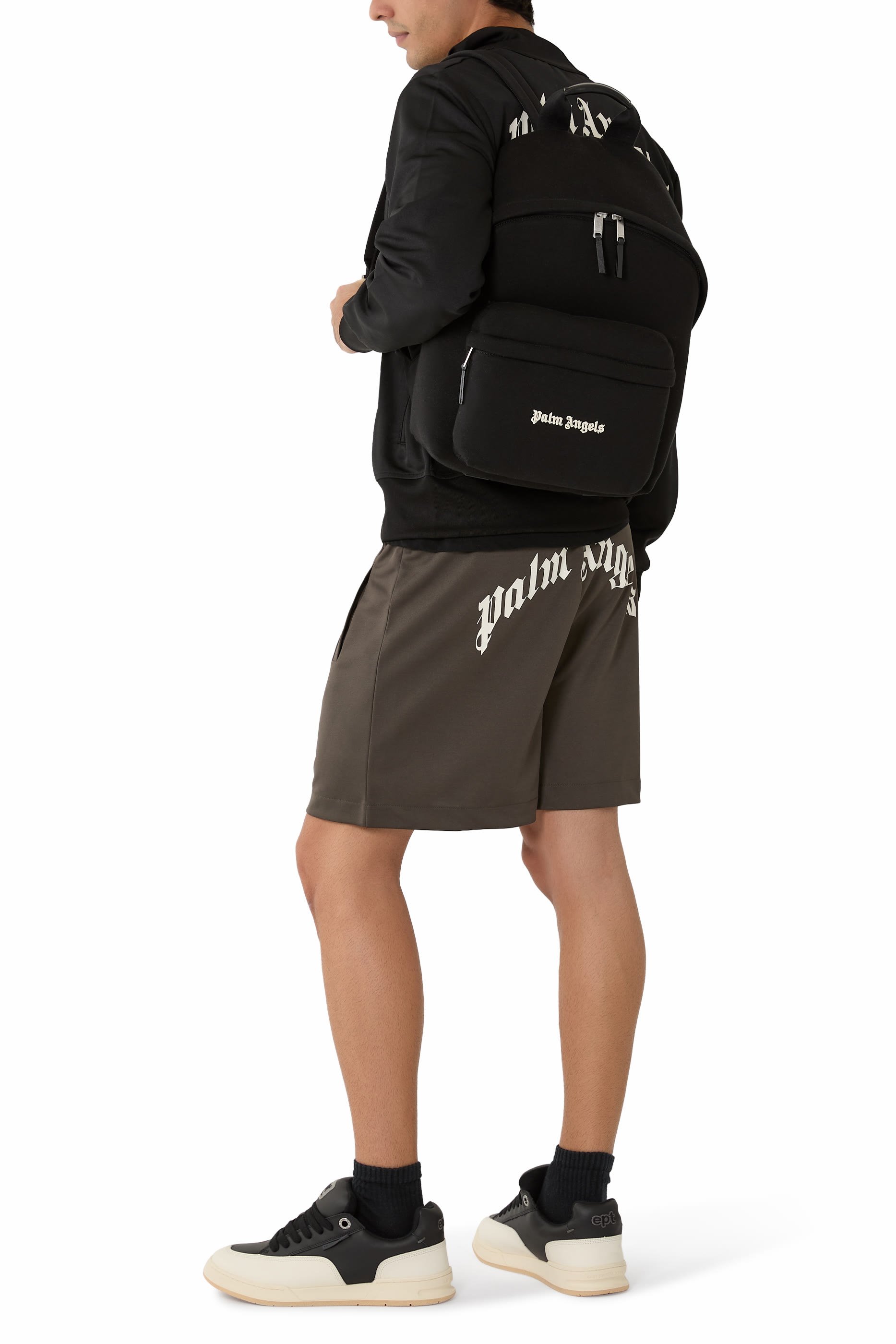 Back Curved Logo Track Shorts 