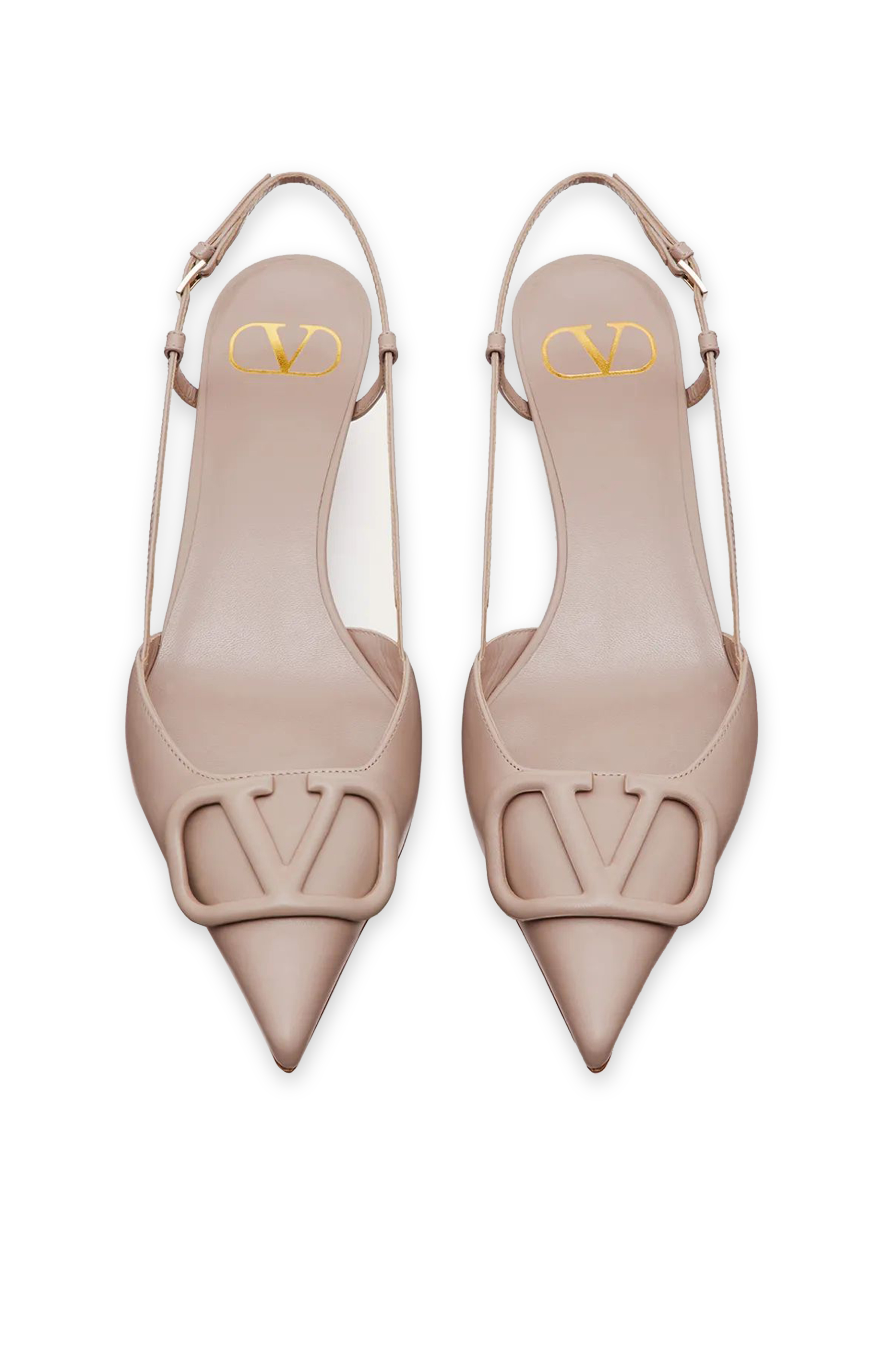Valentino Garavani V Logo Signature Slingback Pumps