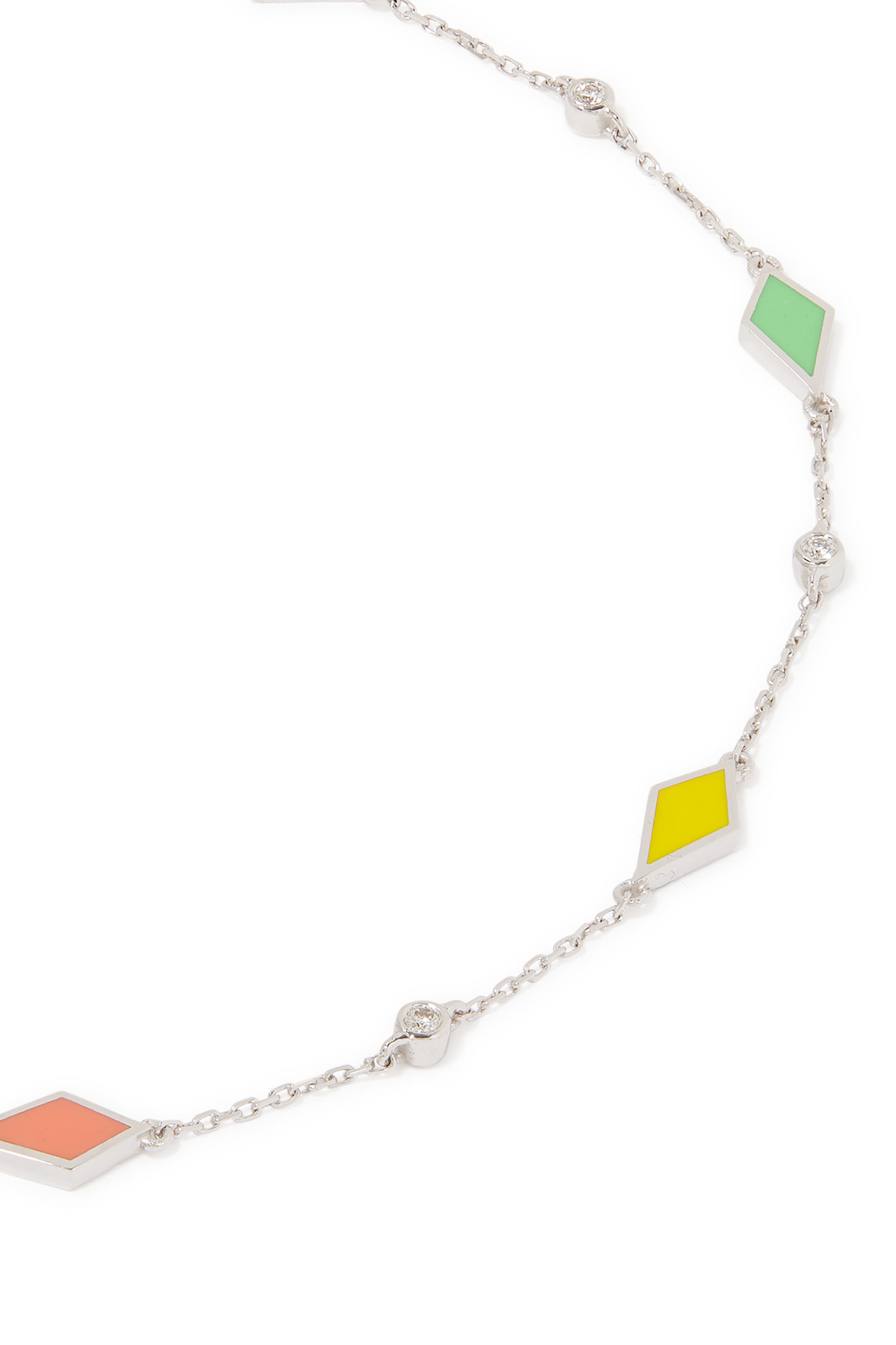 Mosaic 18K Gold Anklet