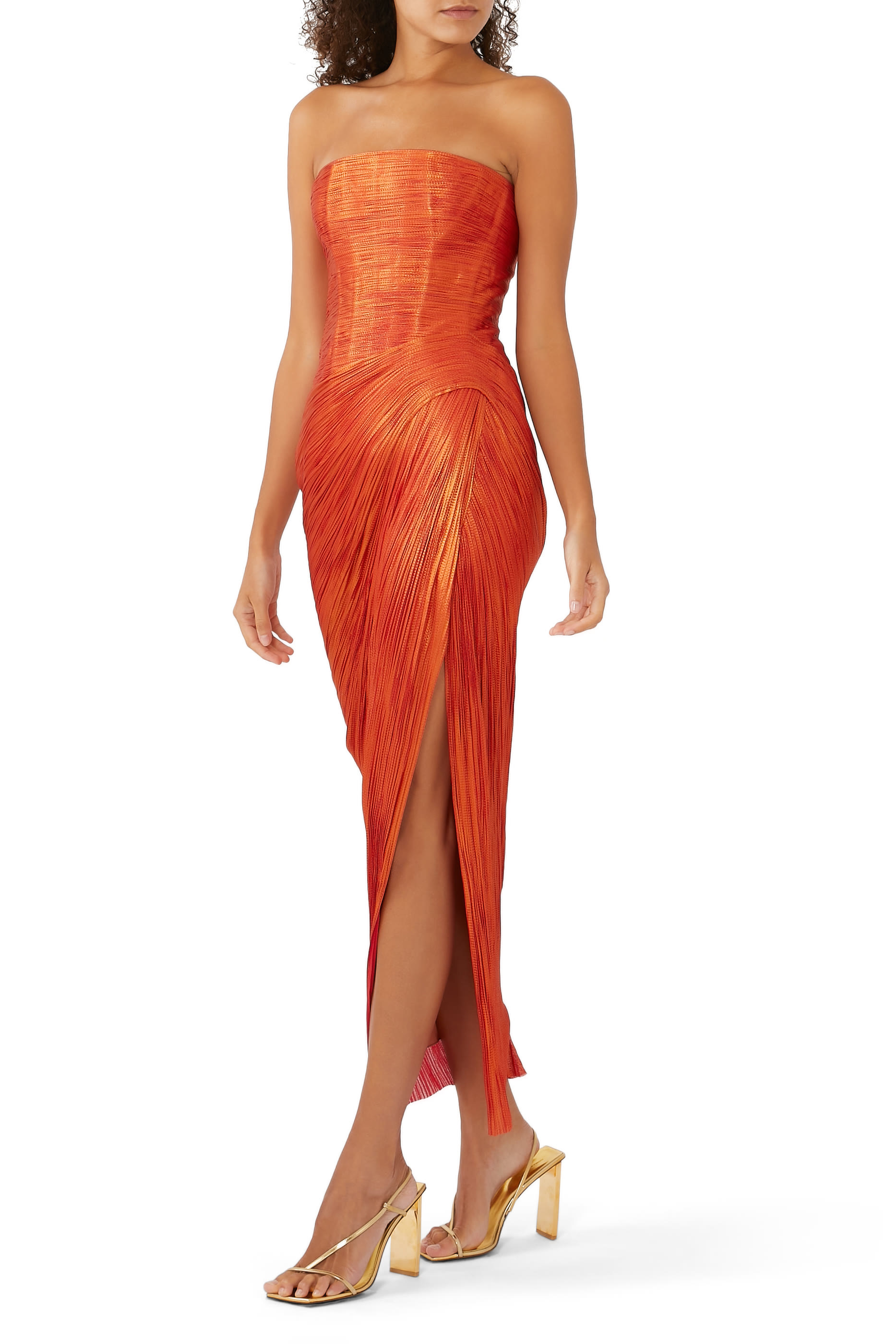 Strapless Ruby Midi Dress