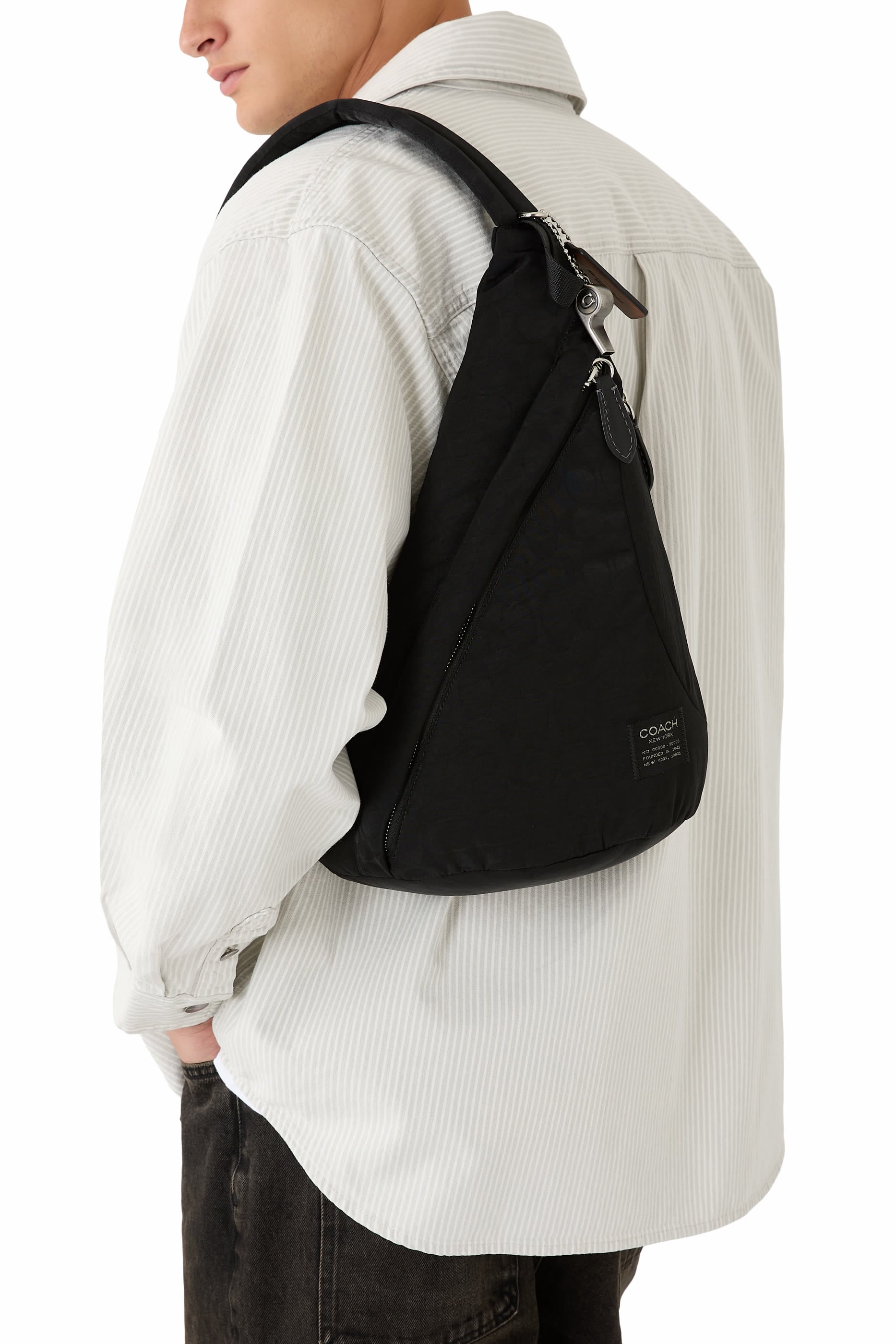 Lachlan Sling in Signature Nylon 