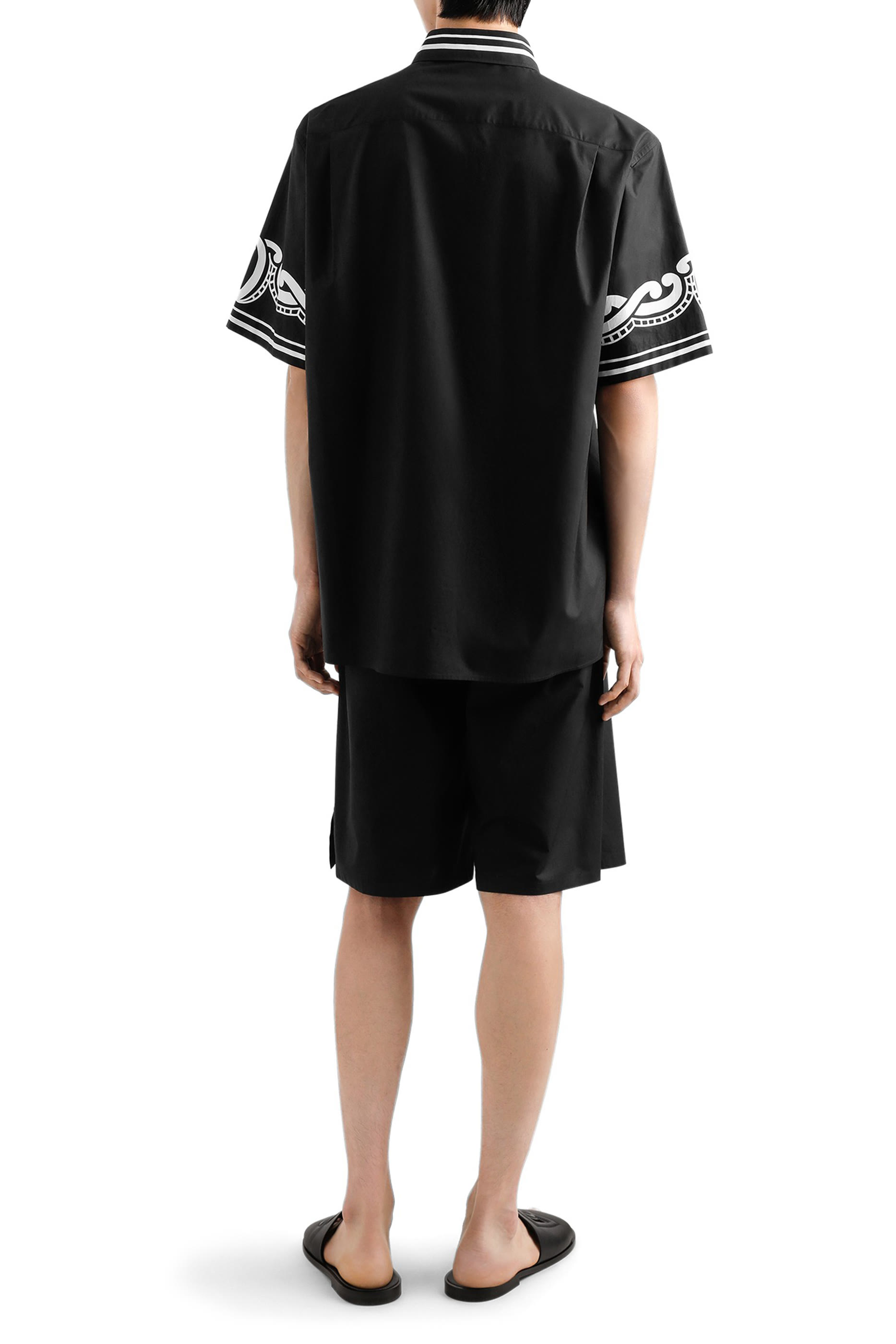 Poplin Shirt with Printed Details