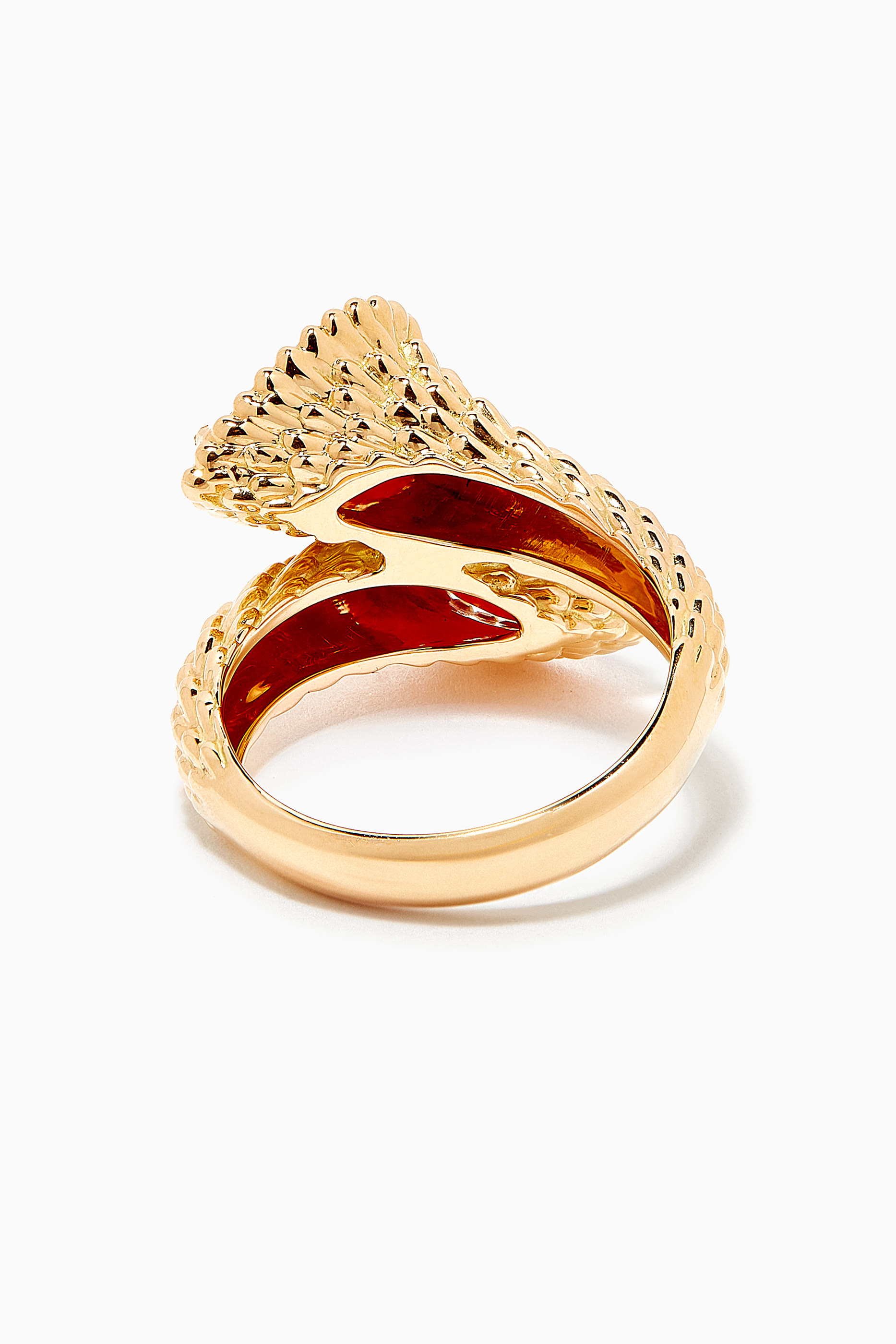 Toi Et Moi Serpent Boh&egrave;me Carnelian Ring