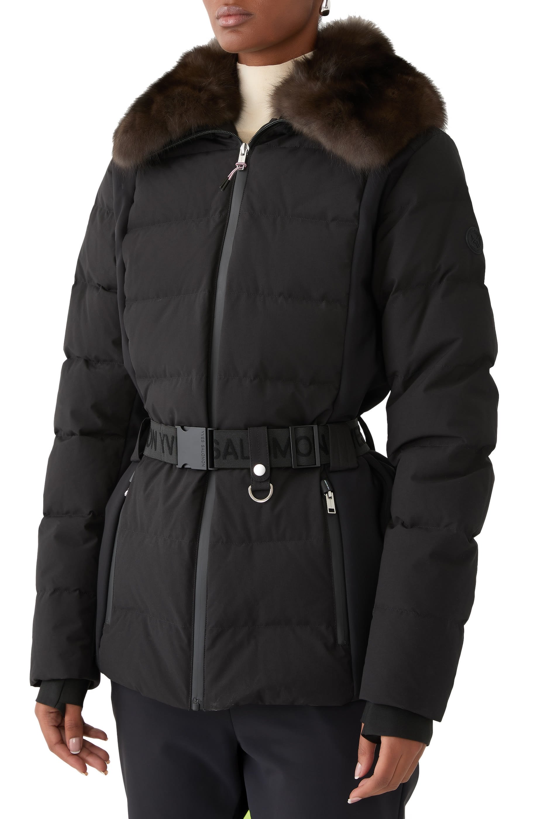 Shearling-Trimmed Ski Jacket