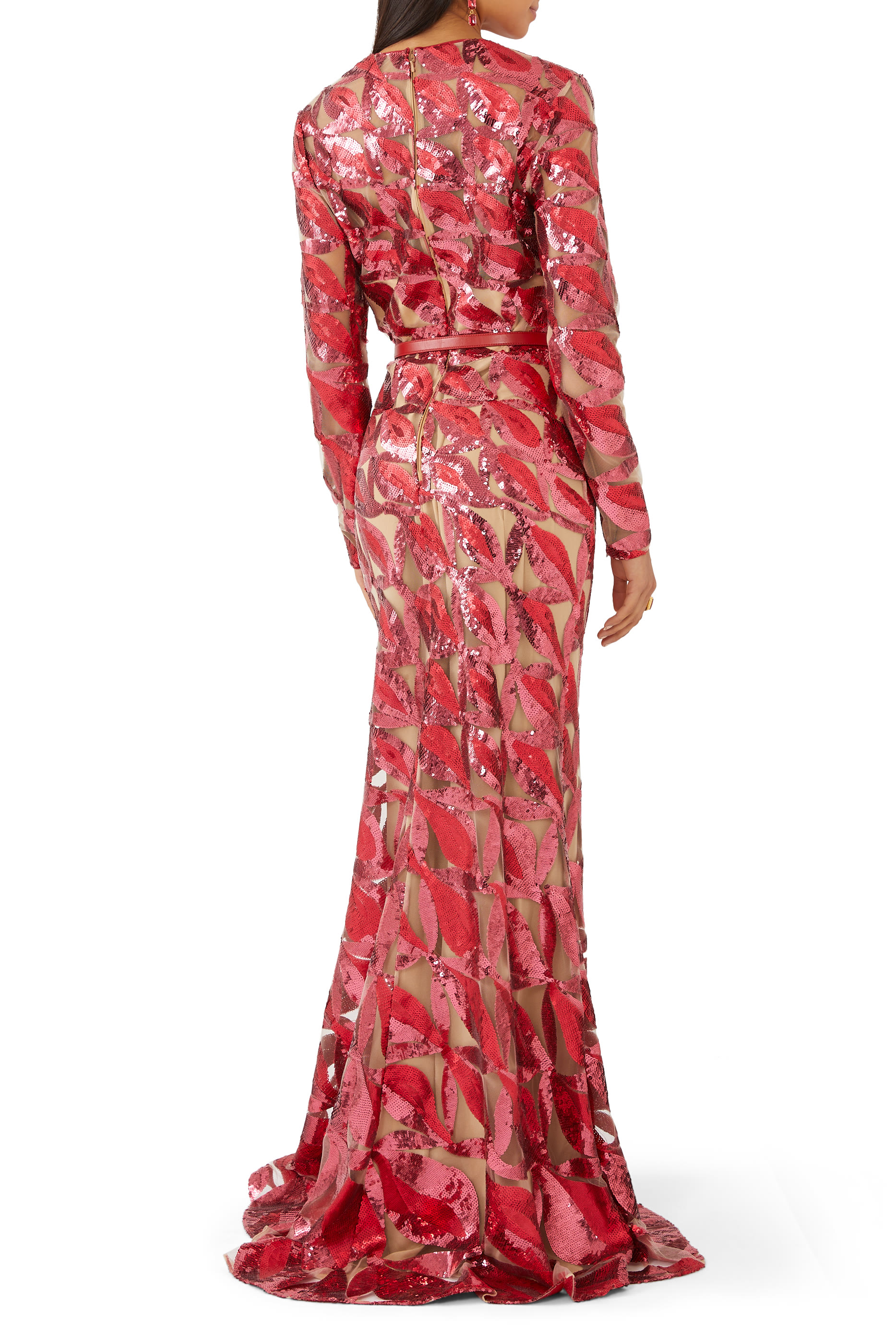 Printed Wrap Maxi Dress