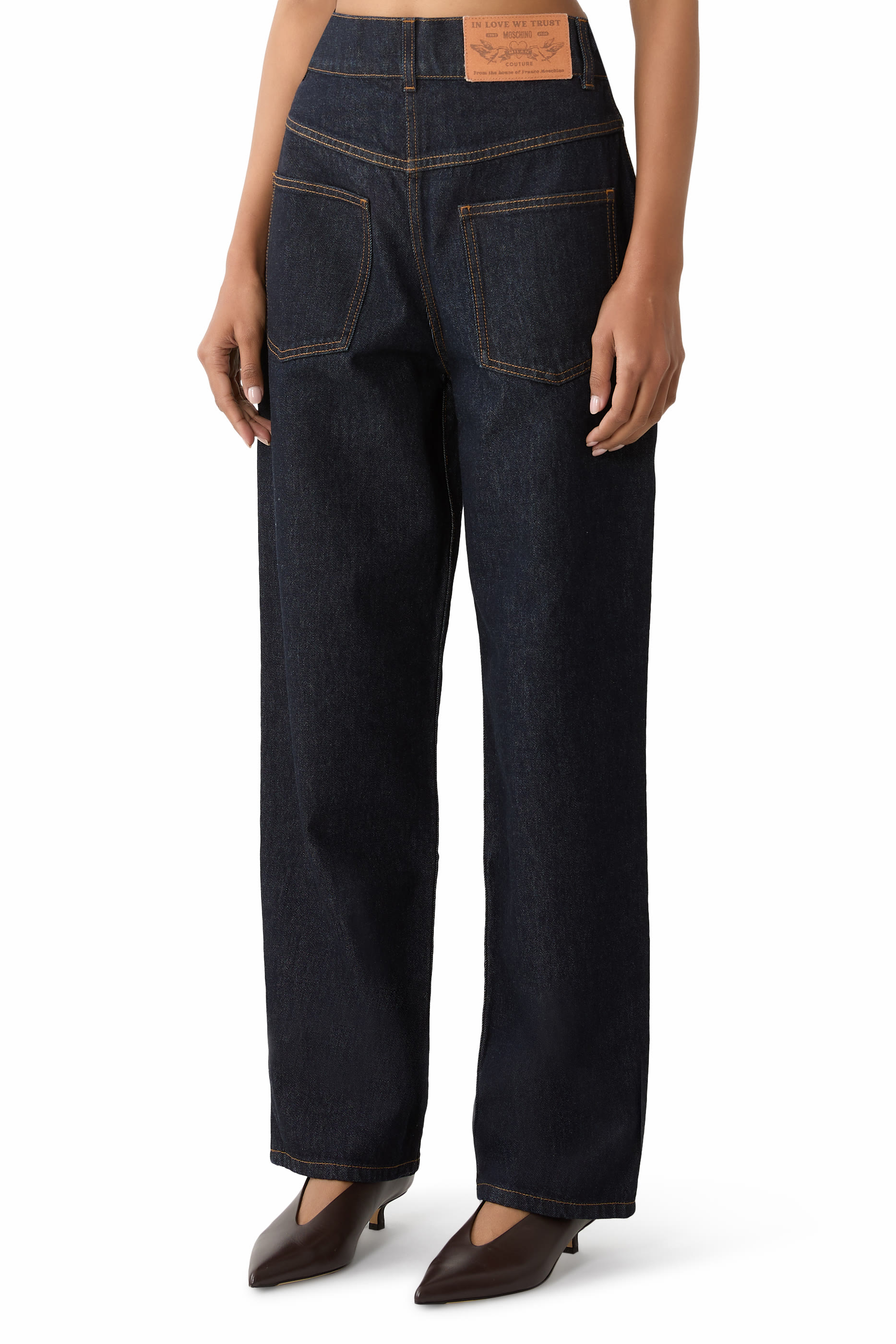  Denim Straight Leg Jeans