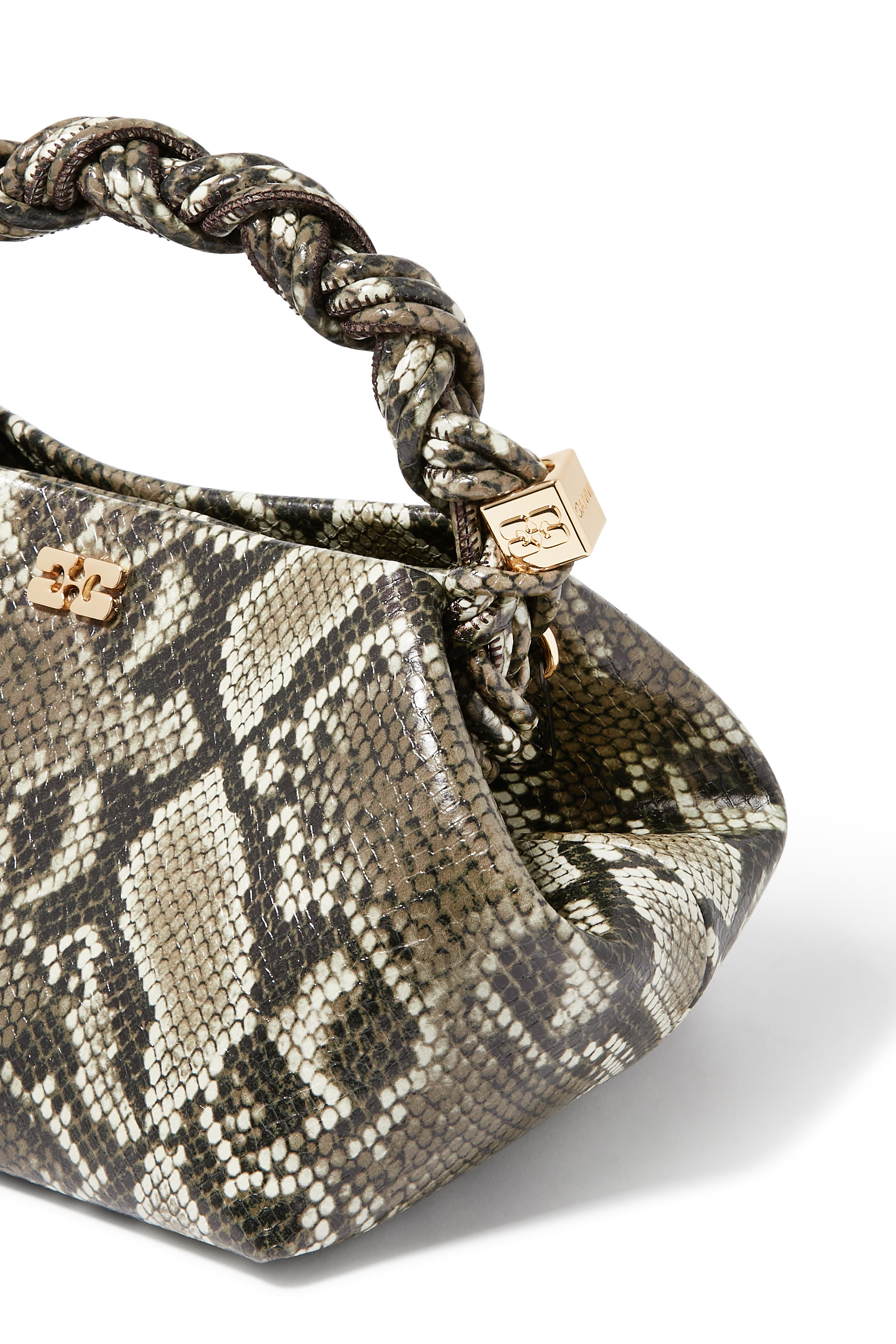 Snake Print Bou Bag