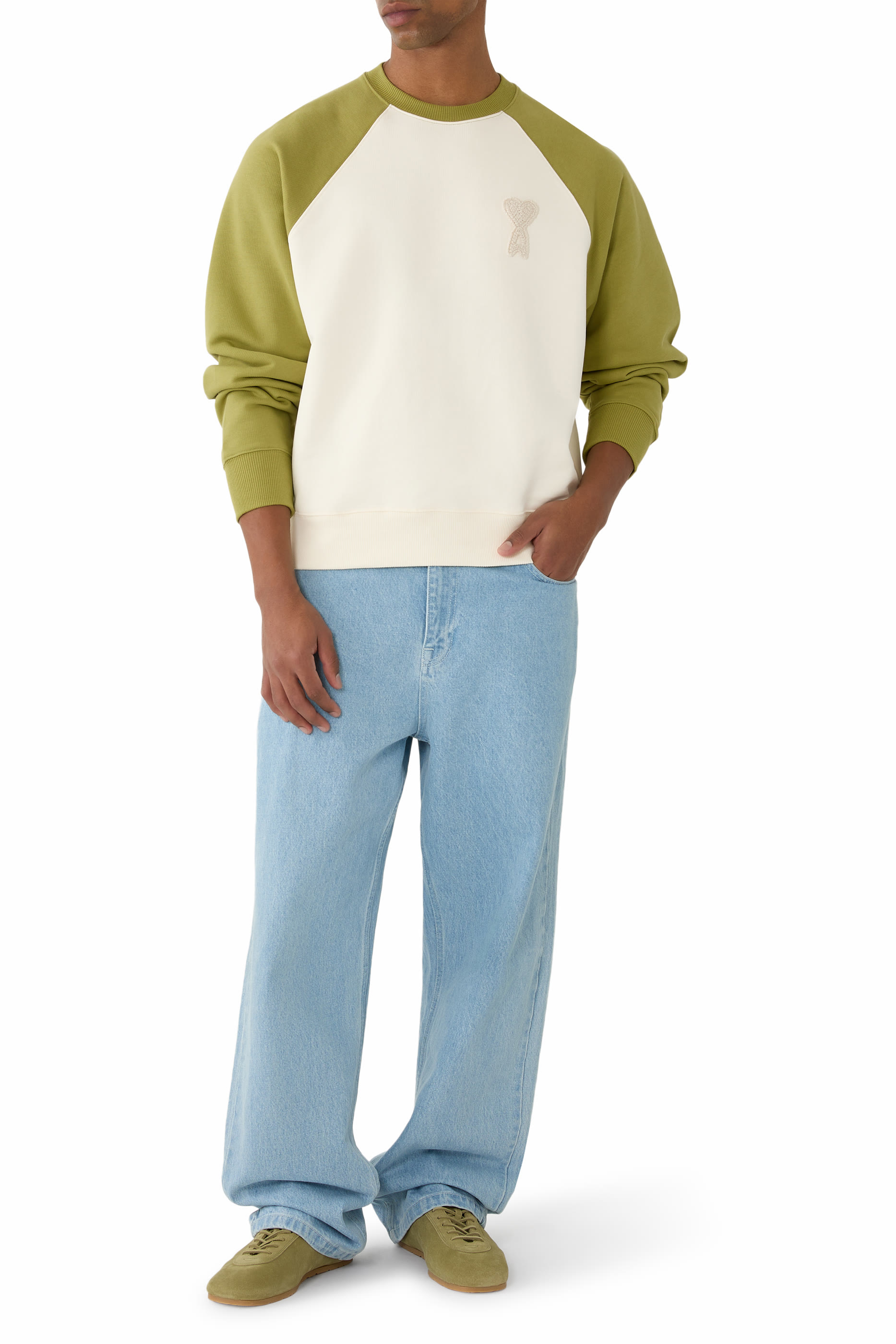 Cotton Knitted Ami De Coeur Sweatshirt