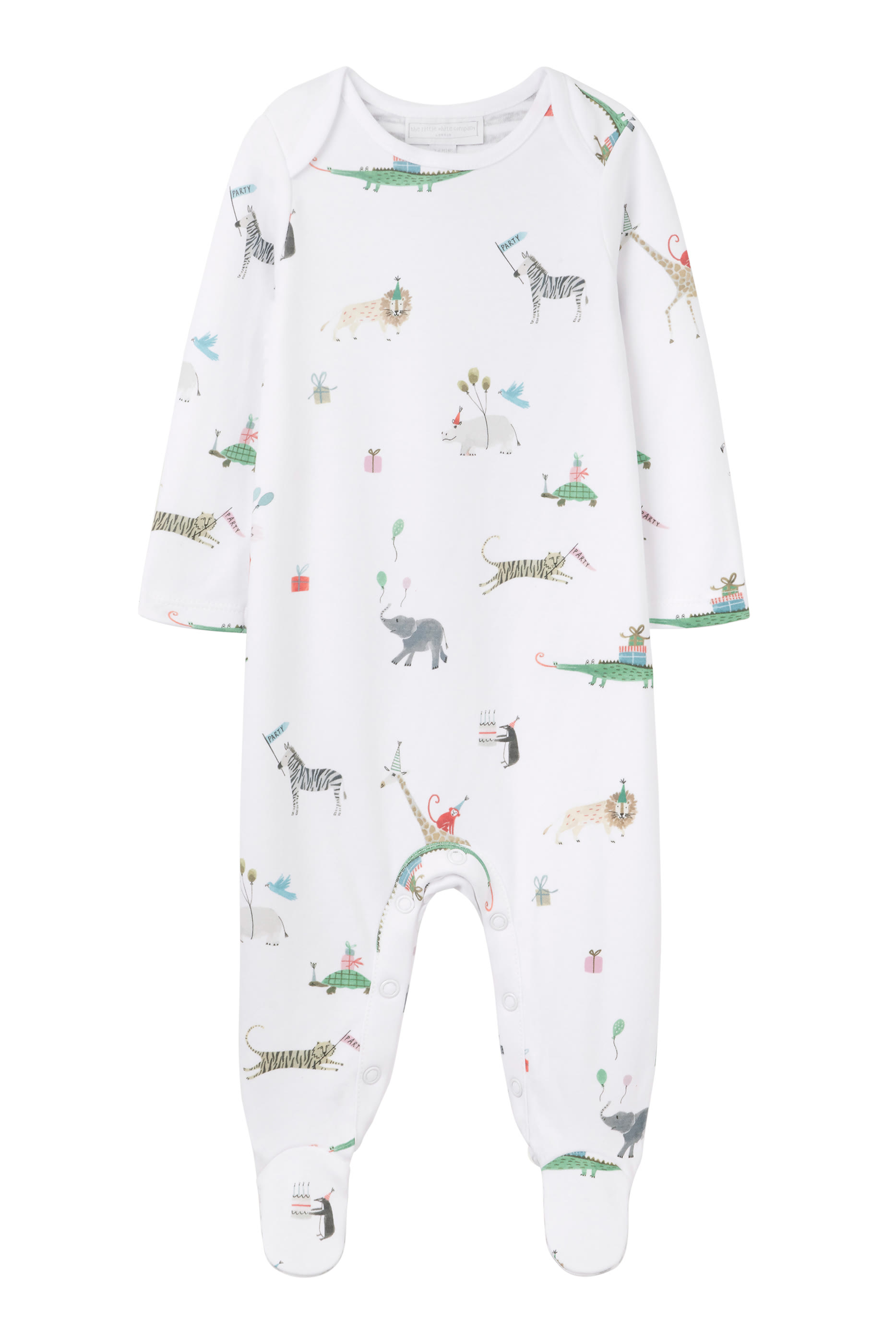 Kids Organic Cotton Party Animals Sleepsuit