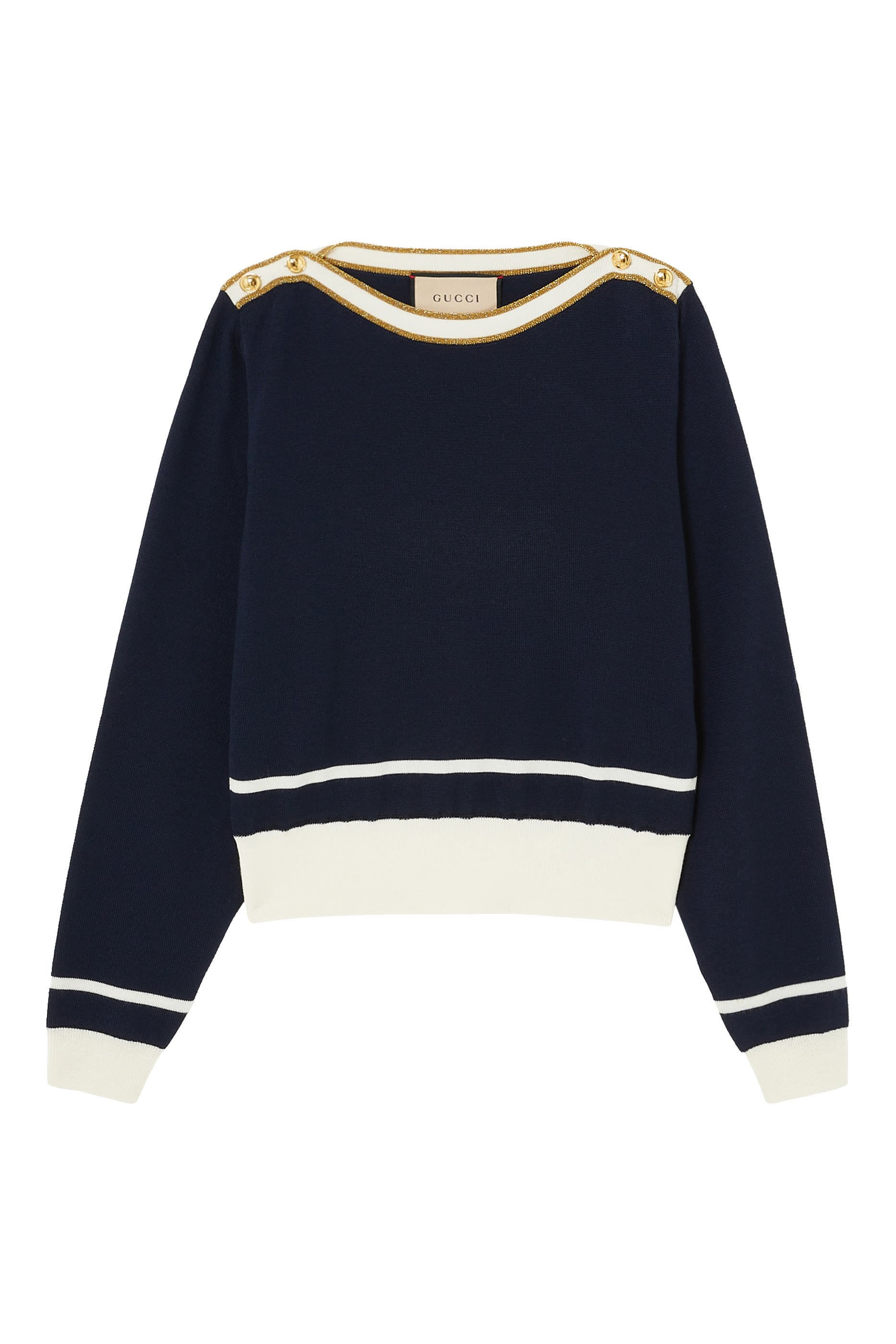 Boat Neck Knit Top