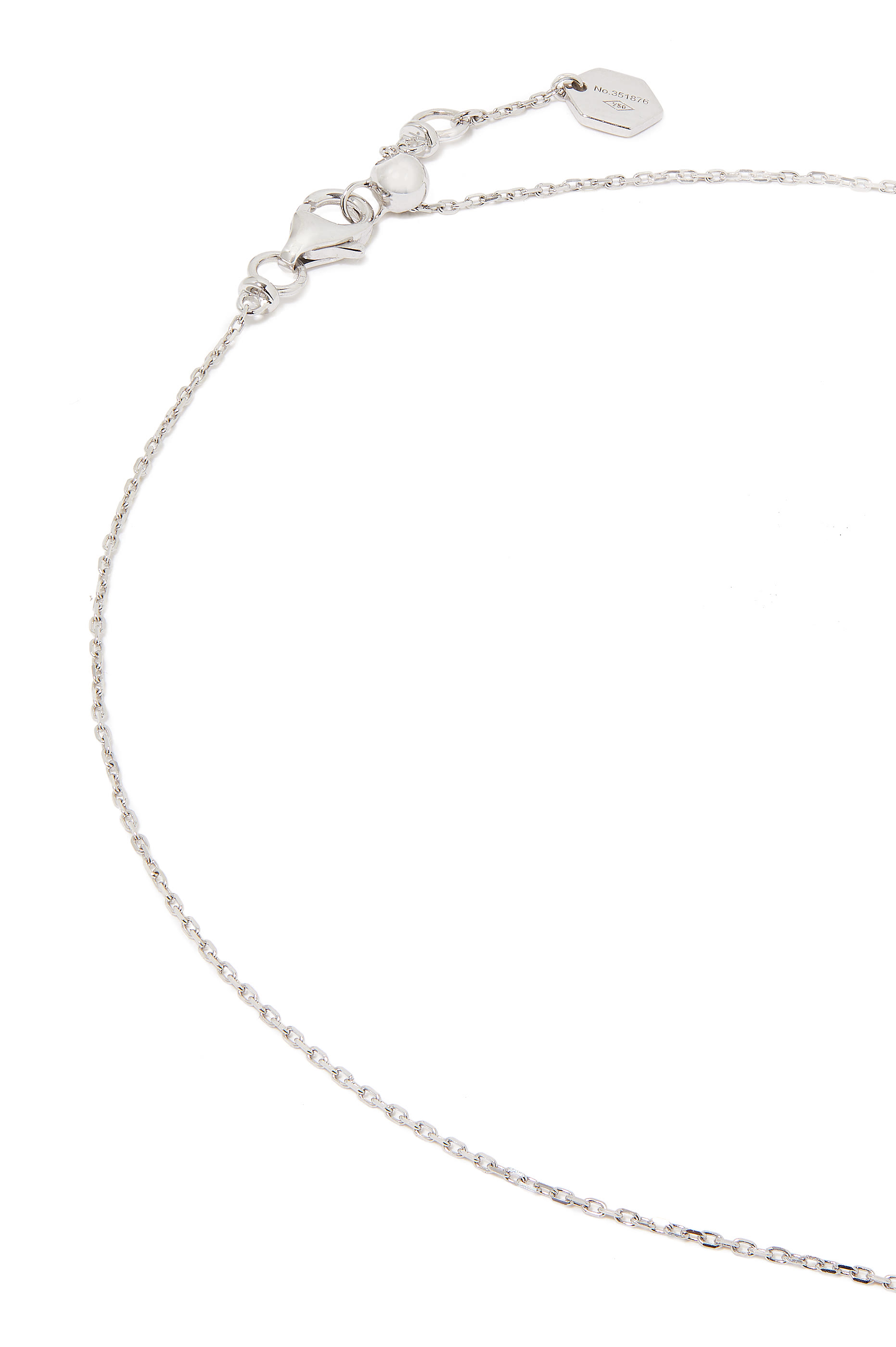 Cleo  Mini Rev Pendant, 18k White Gold with Lapiz Lazuli & Diamonds