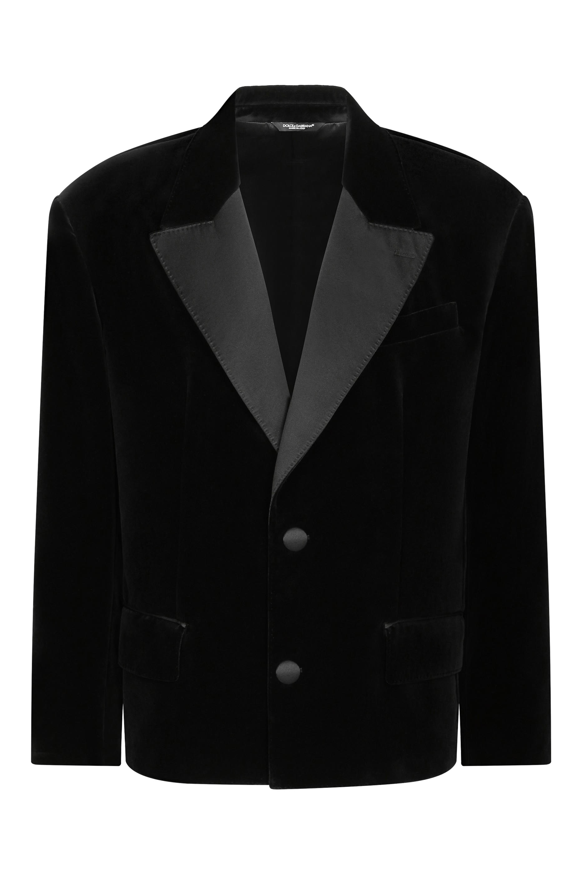 Oversize Single-Breasted Velvet Jacket