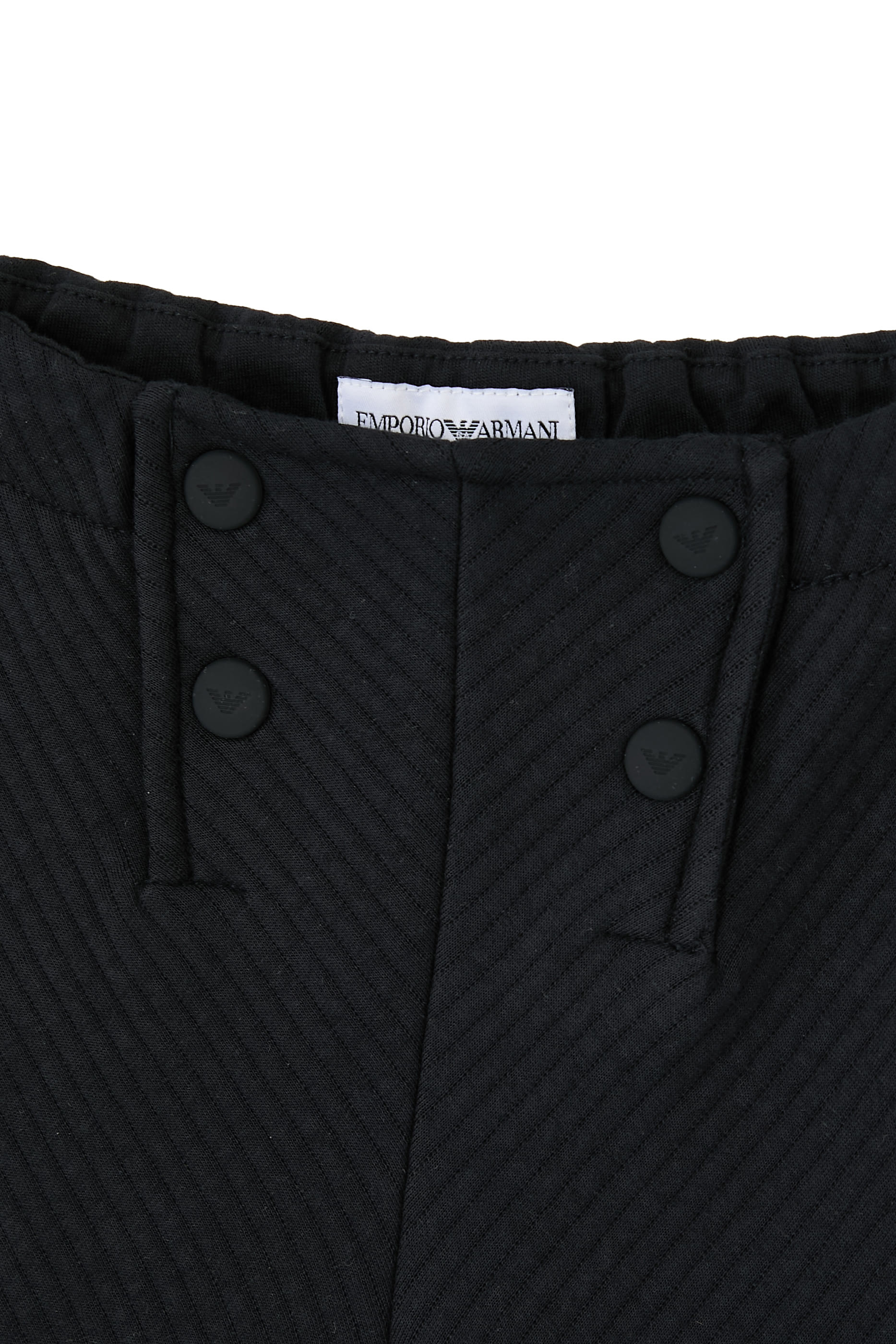 Kids Quilted Jersey High-Waisted Trousers