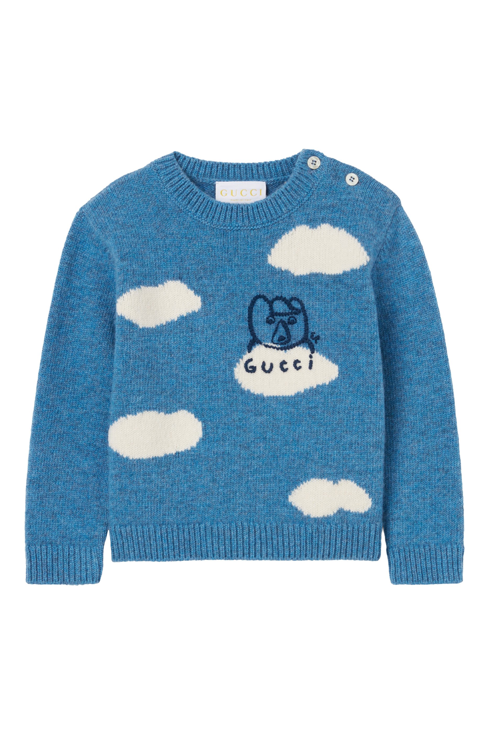 Kids Bear Embroidery Sweater