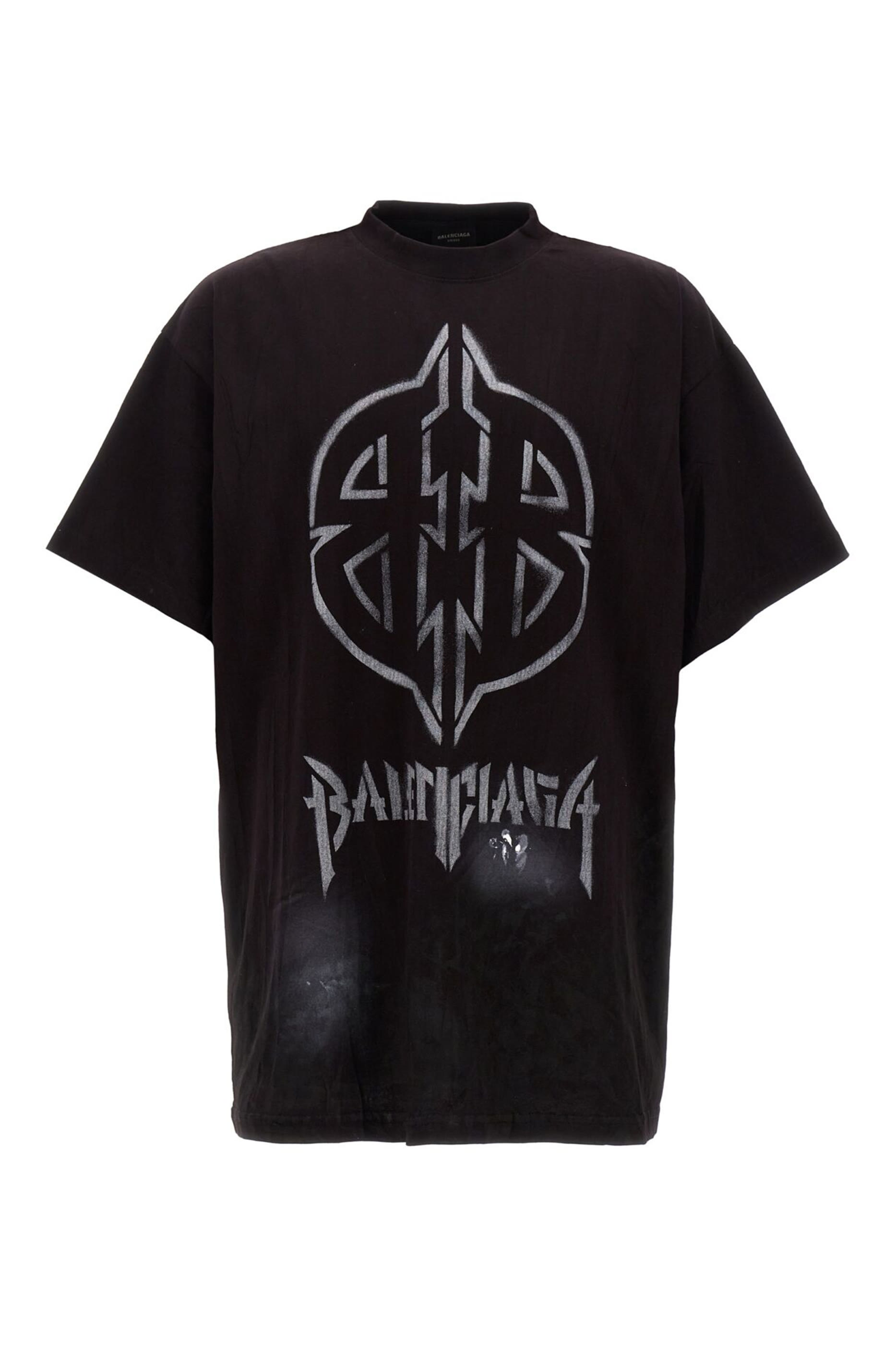 Metal BB Stencil Oversized T-Shirt