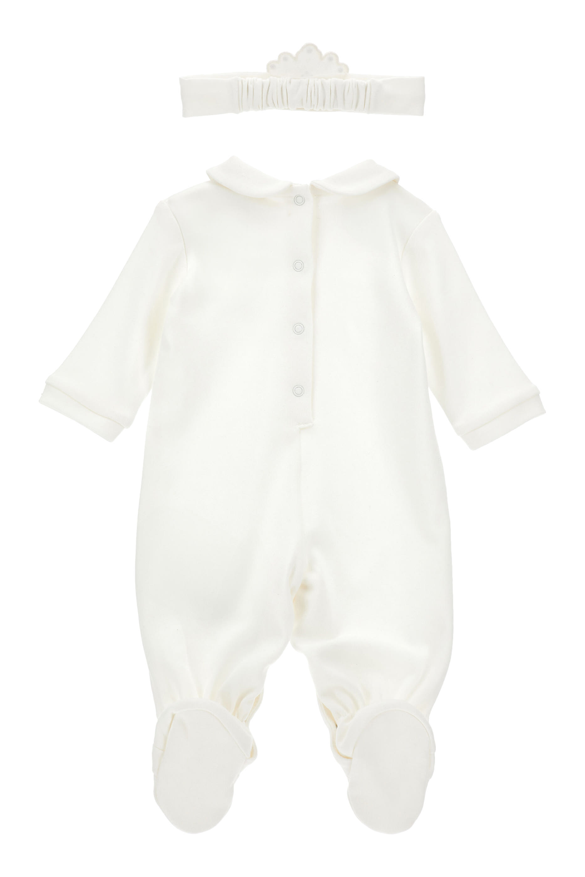 Kids Jumpsuit Rhinestone Headband & Crown Set