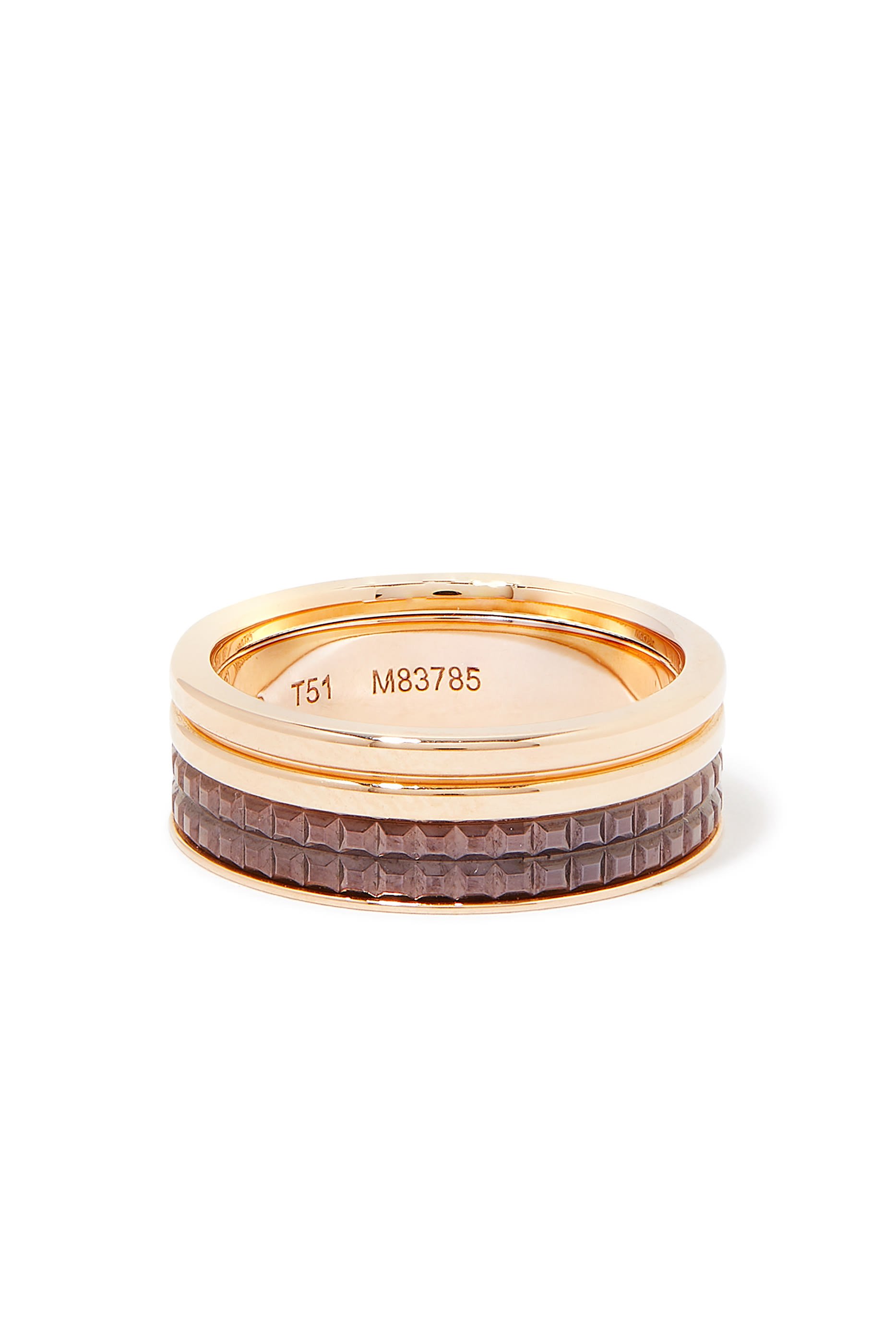 Quatre Double White Edition Wedding Band, 18k White Gold