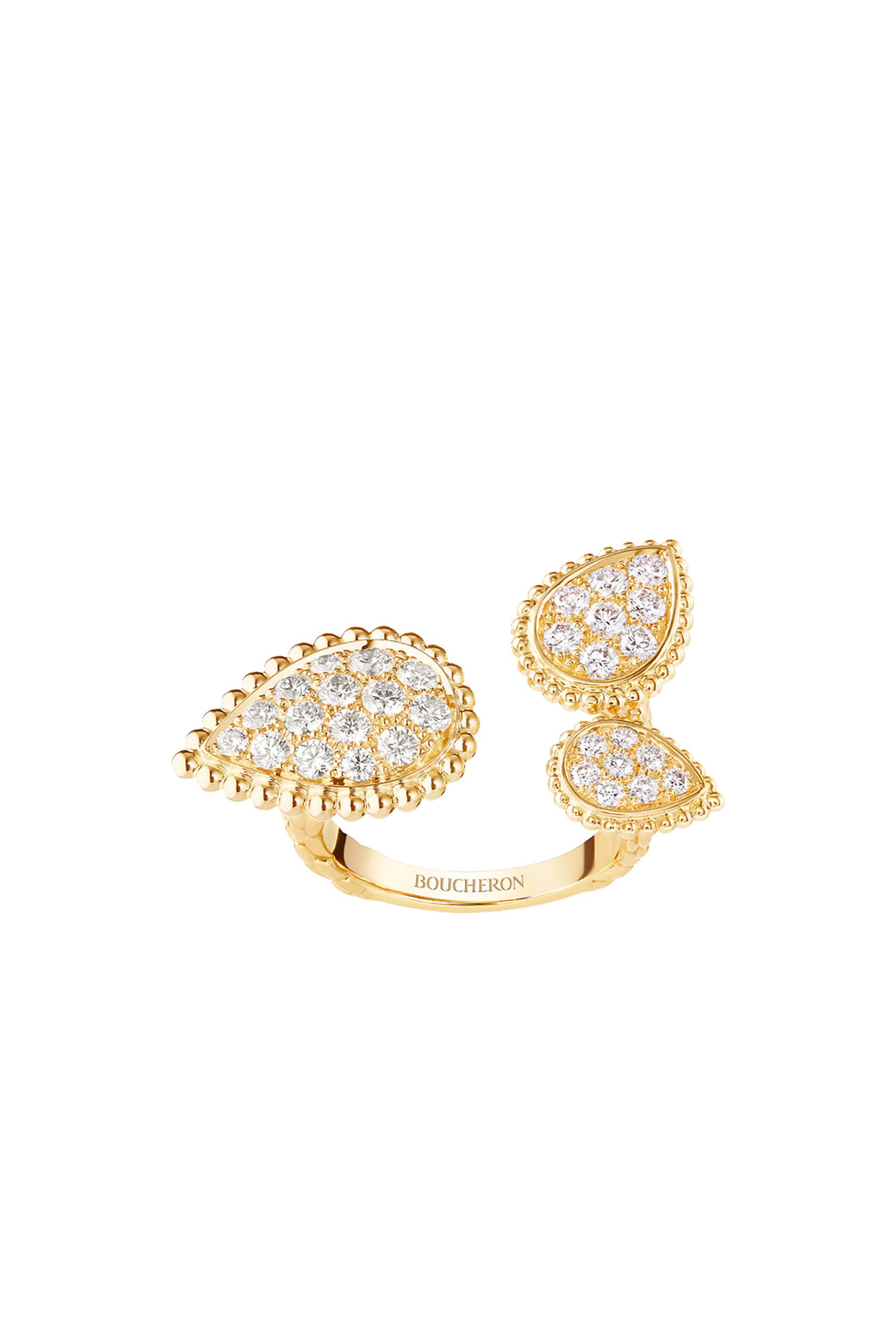 Quatre Blue Edition Diamond Ring, 18k Mixed Gold & Diamonds